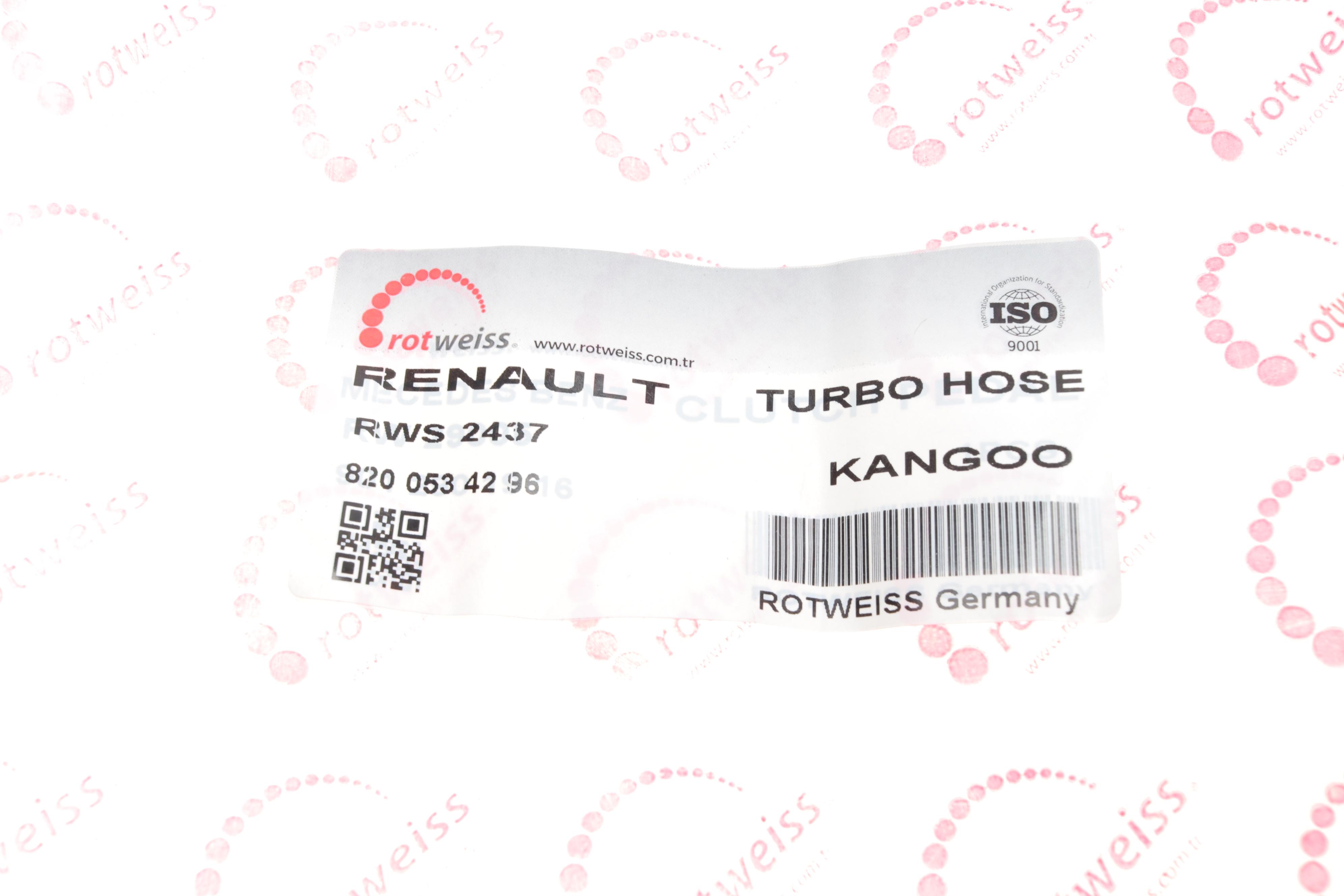 Патрубок інтеркулера Renault Kangoo 1.5dCi 08-