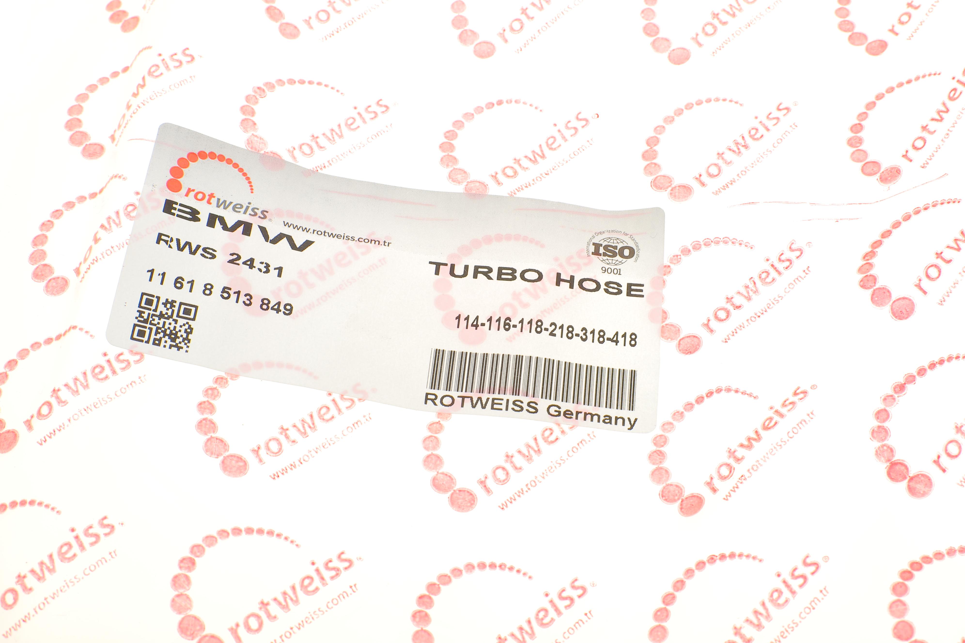 Патрубок інтеркулера (L) BMW 1 (F20/F21)/3 (F30/F80) 15- B37/B38