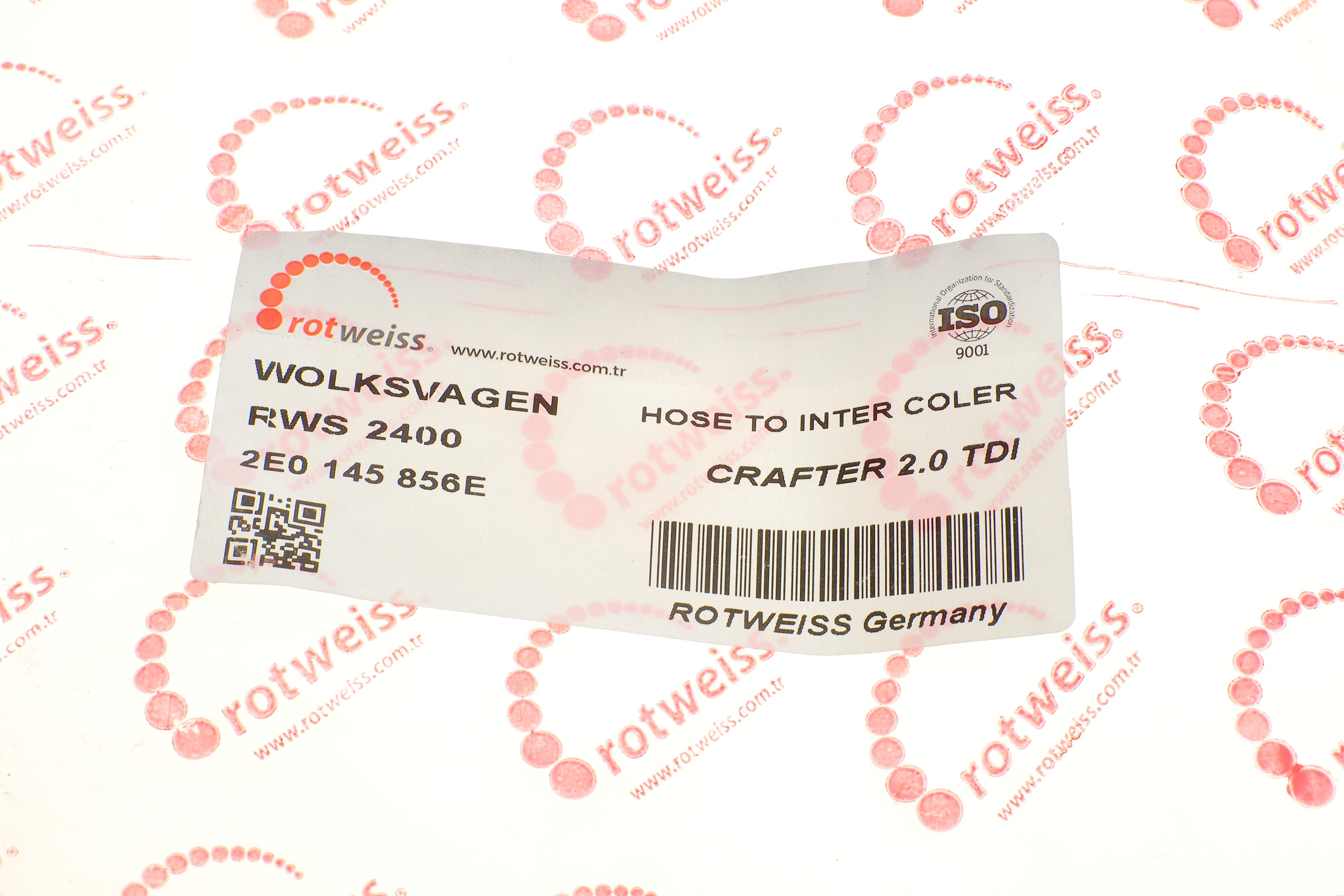 Патрубок інтеркулера VW Crafter 2.0 TDI 11-16