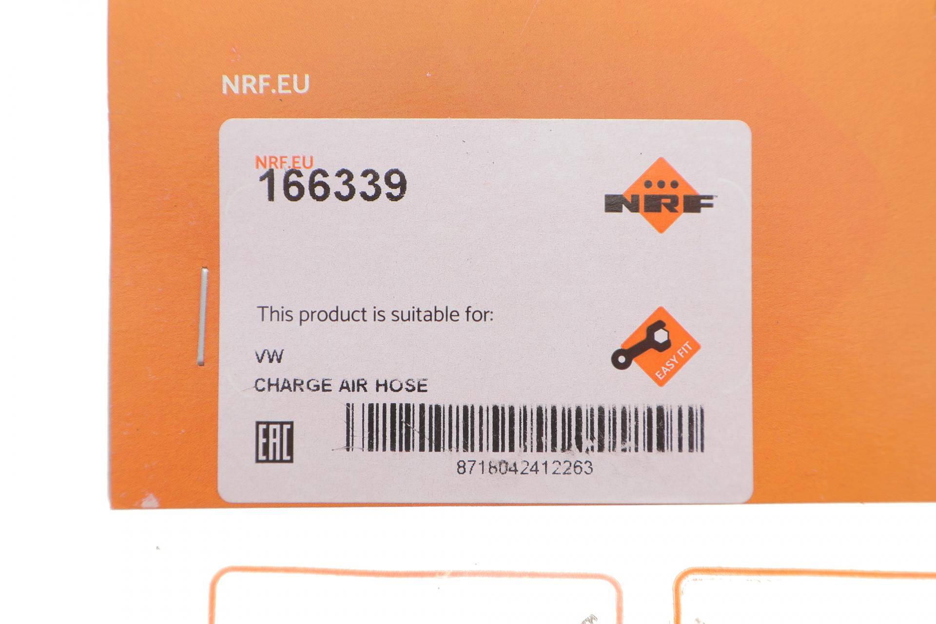 Патрубок інтеркулера VW Caddy II 1.9TDI 96-04