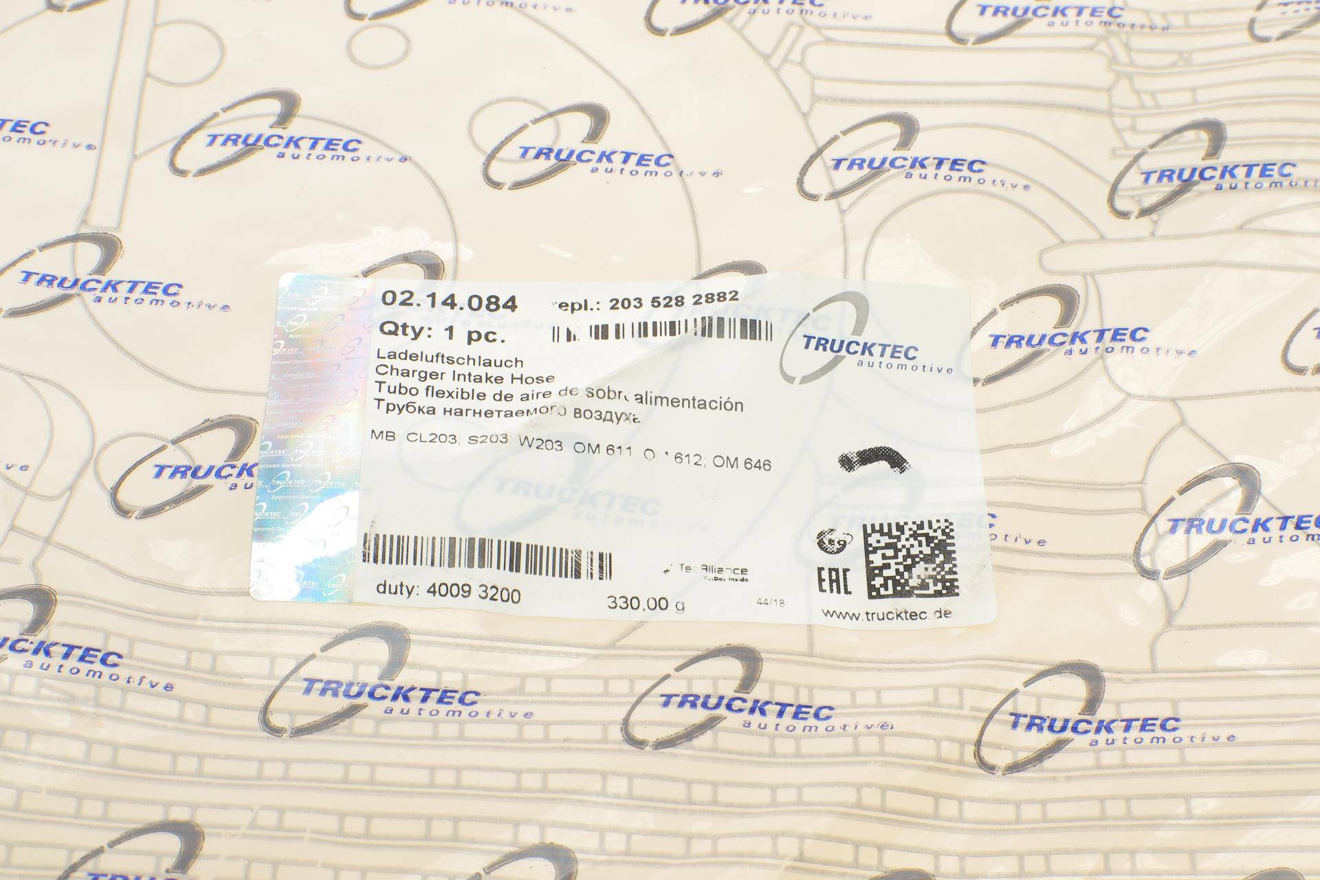 Патрубок інтеркулера MB C-class (W203/S203) 2.2CDI-2.7CDI 00-08