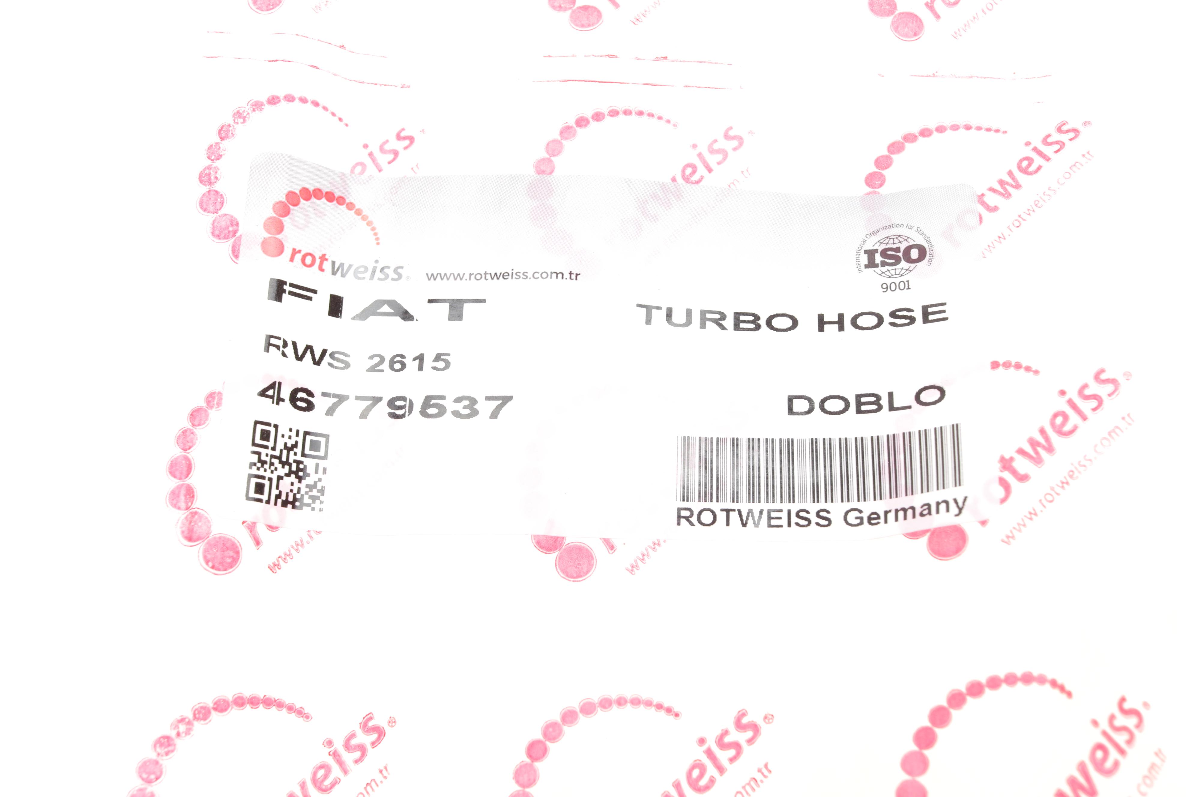 Патрубок інтеркулера Fiat Doblo 1.3JTD/1.9JTD 01-