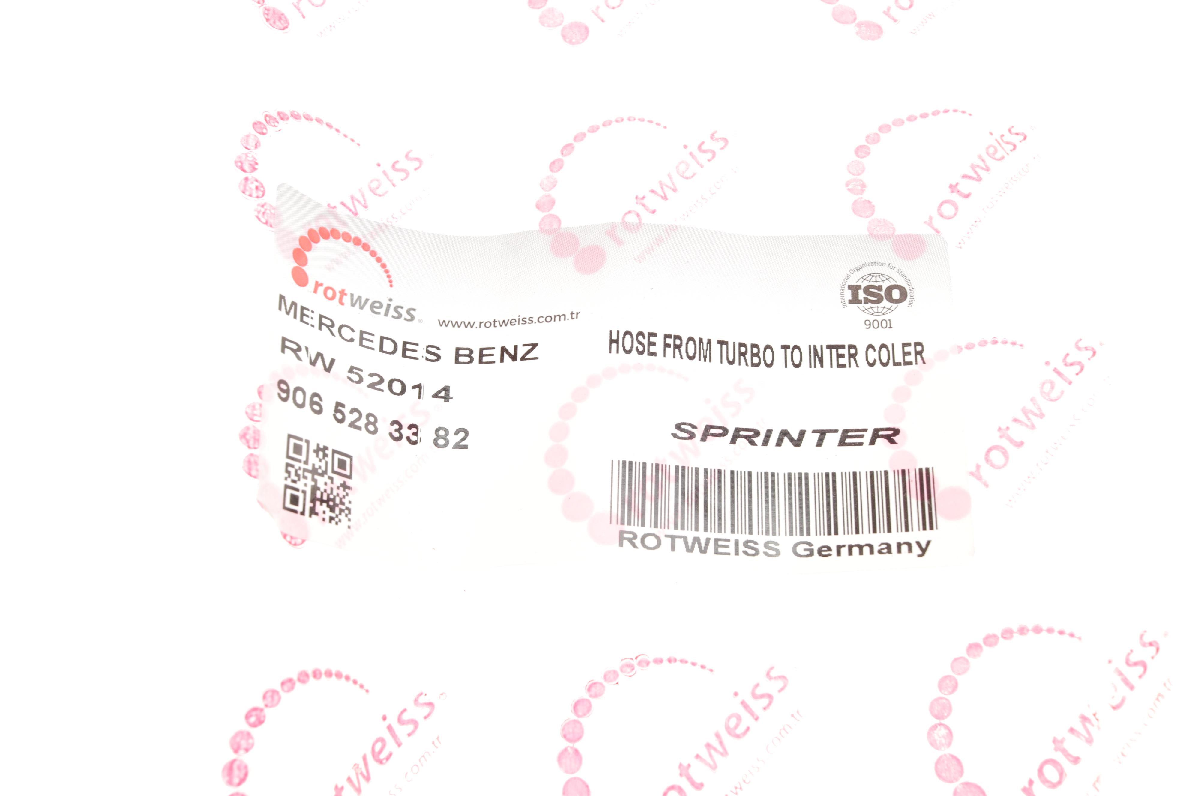 Патрубок інтеркулера (R) MB Sprinter 2.2CDI 06- (OM651/OM646)