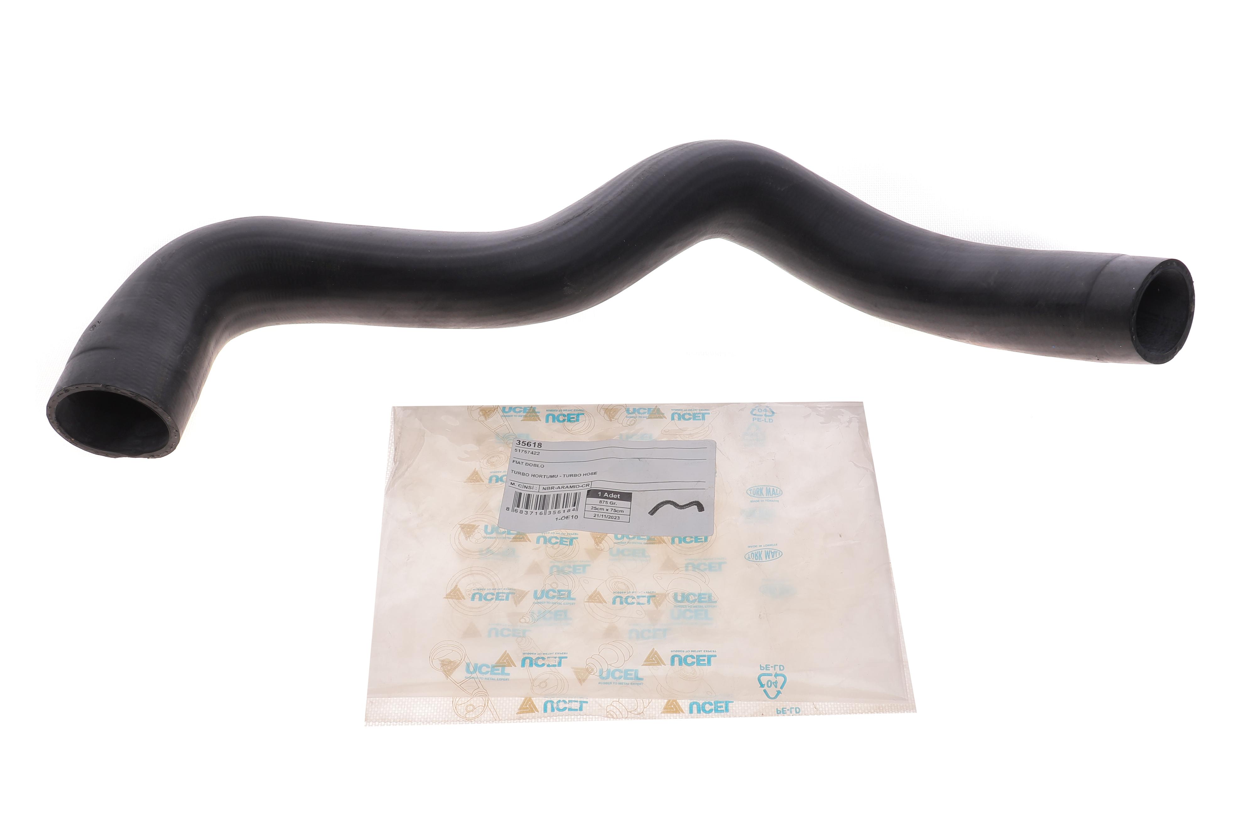 Патрубок інтеркулера Fiat Doblo 1.9JTD 01-