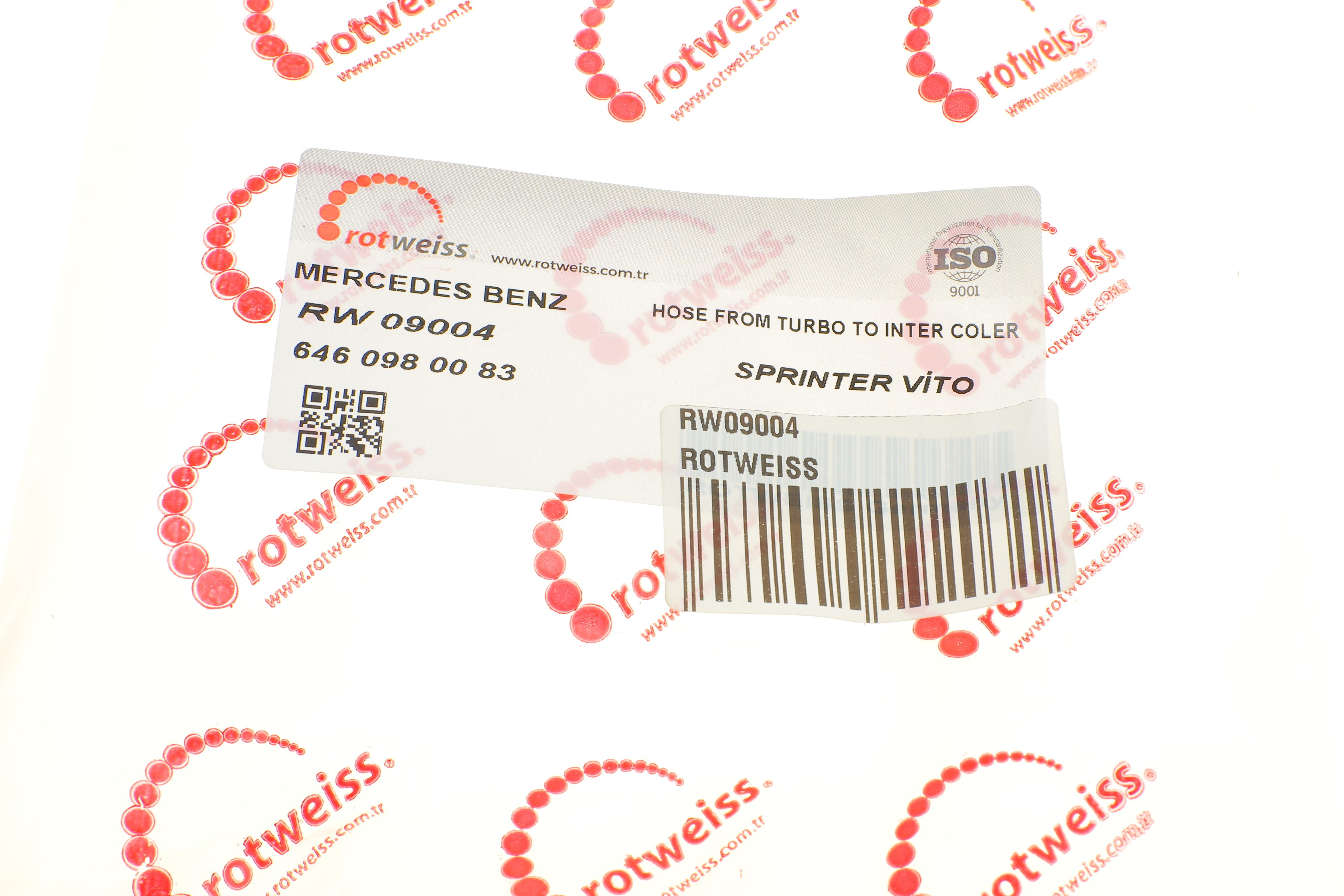 Патрубок інтеркулера MB Sprinter 2.2CDI 06-/Vito (W639) 03- (OM646)