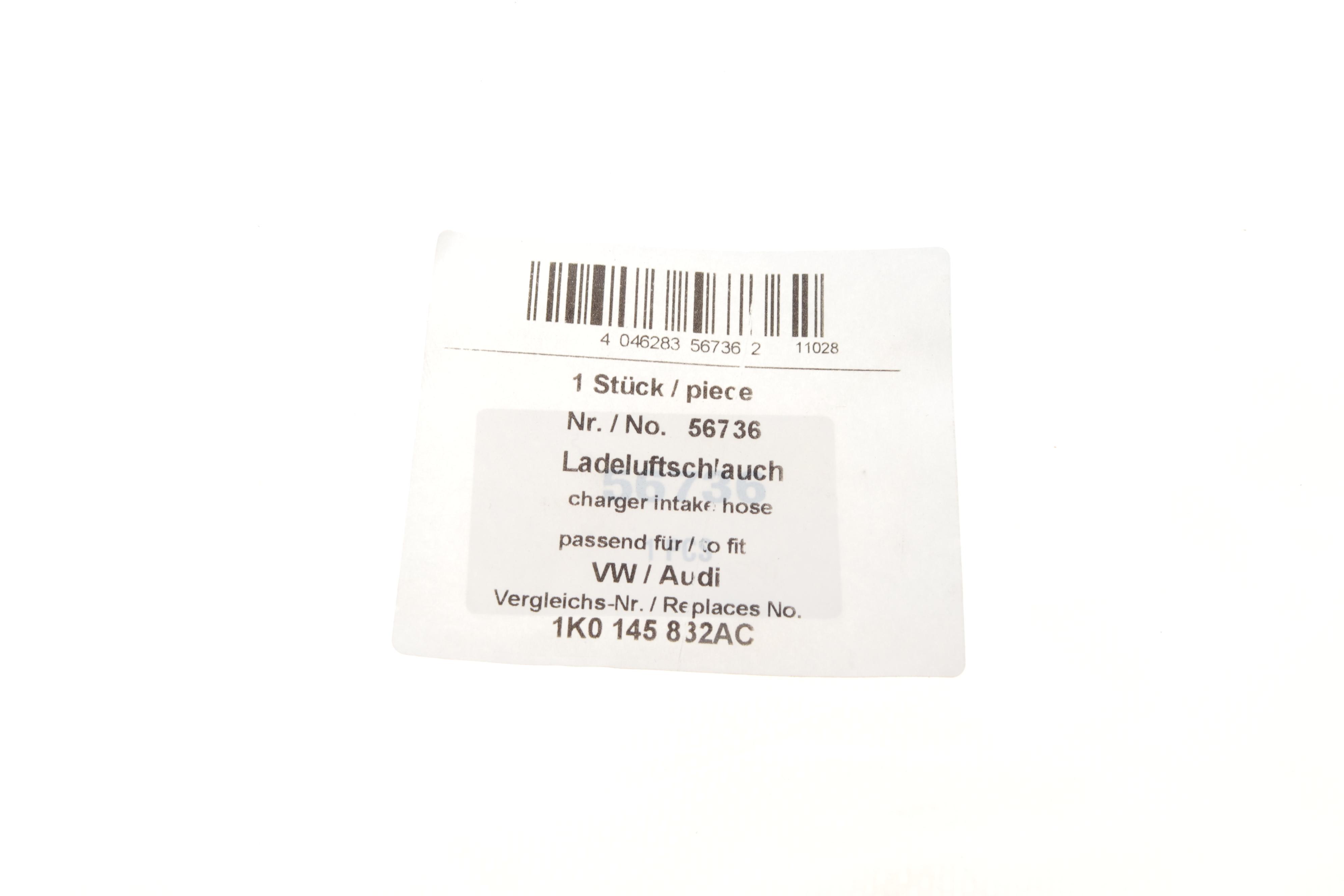 Патрубок інтеркулера (L) VW Caddy III 1.6/2.0 TDI 08-15