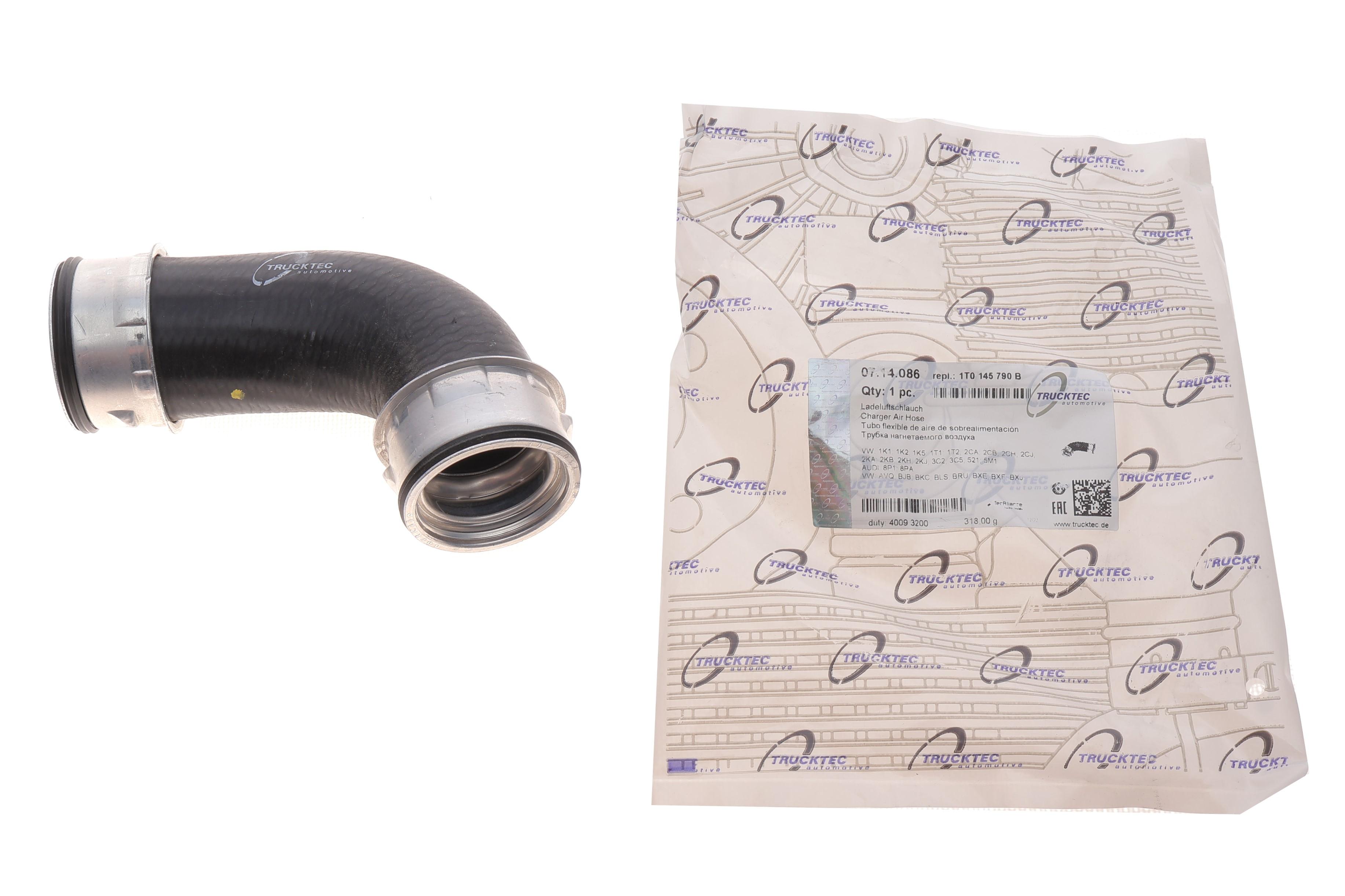 Патрубок інтеркулера (задній) (R) VW Caddy III 1.9TDI (77kw)