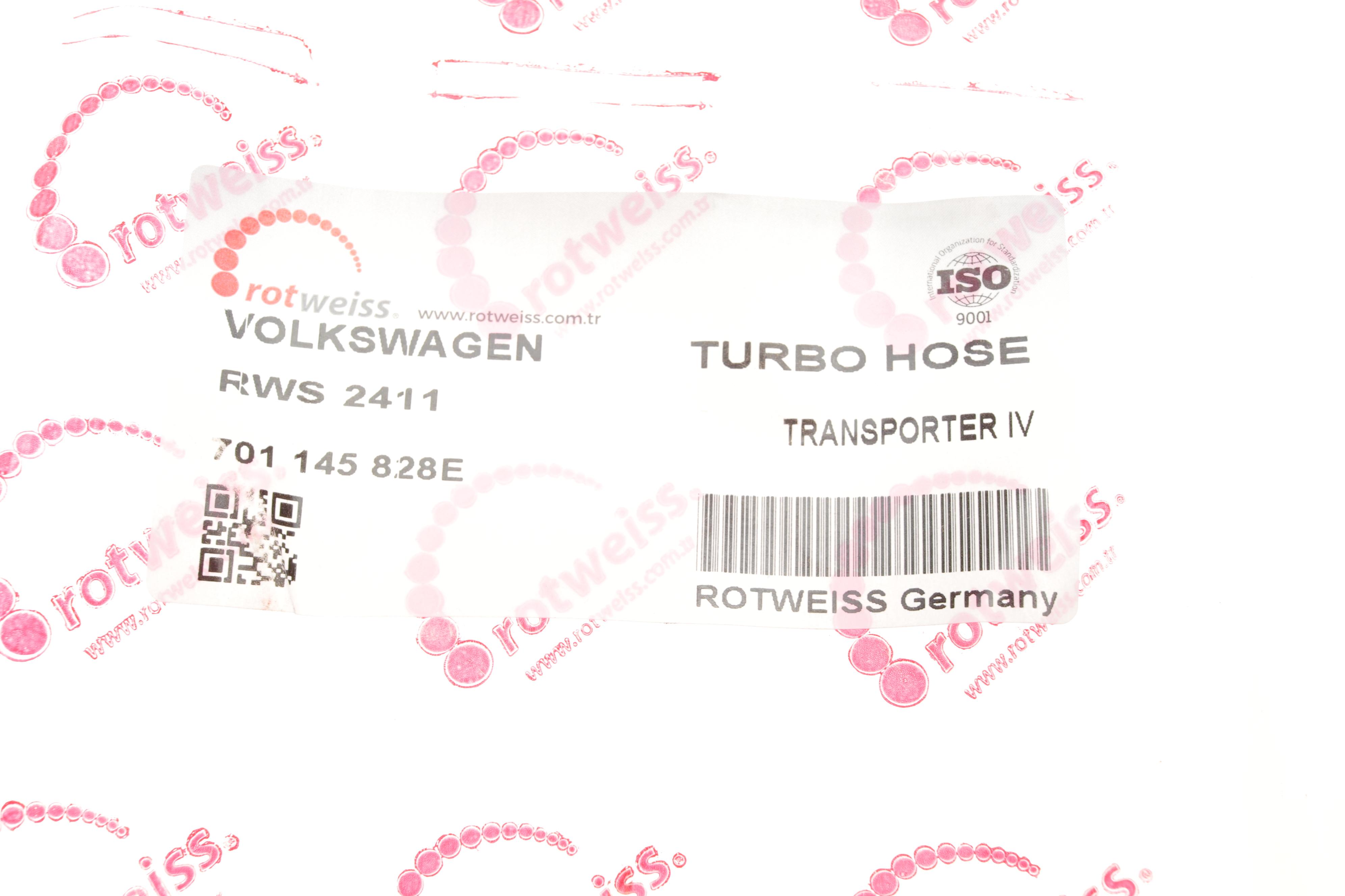 Патрубок інтеркулера VW T4 2.5TDI 95-03