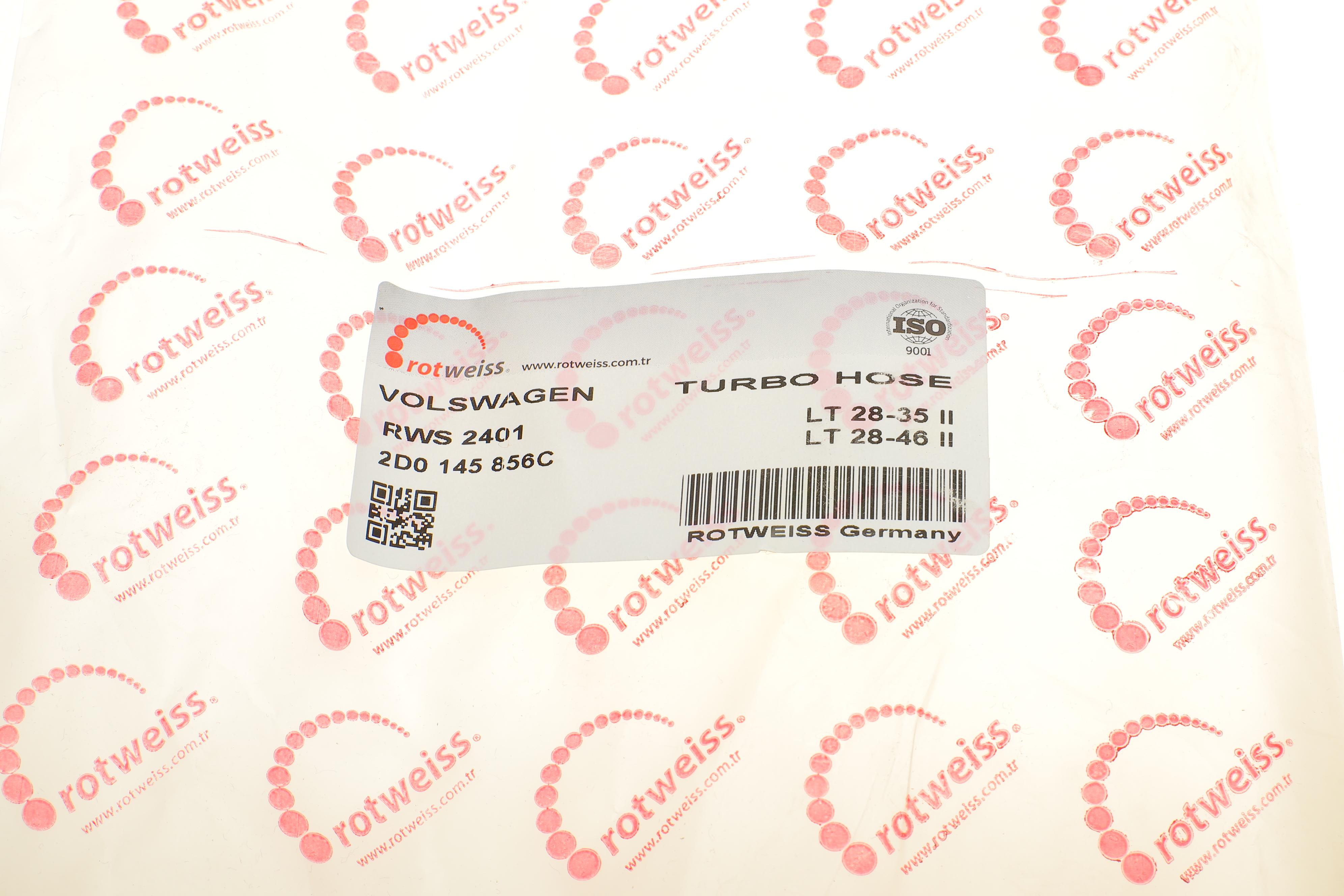 Патрубок інтеркулера VW LT 2.8TDI 01-06