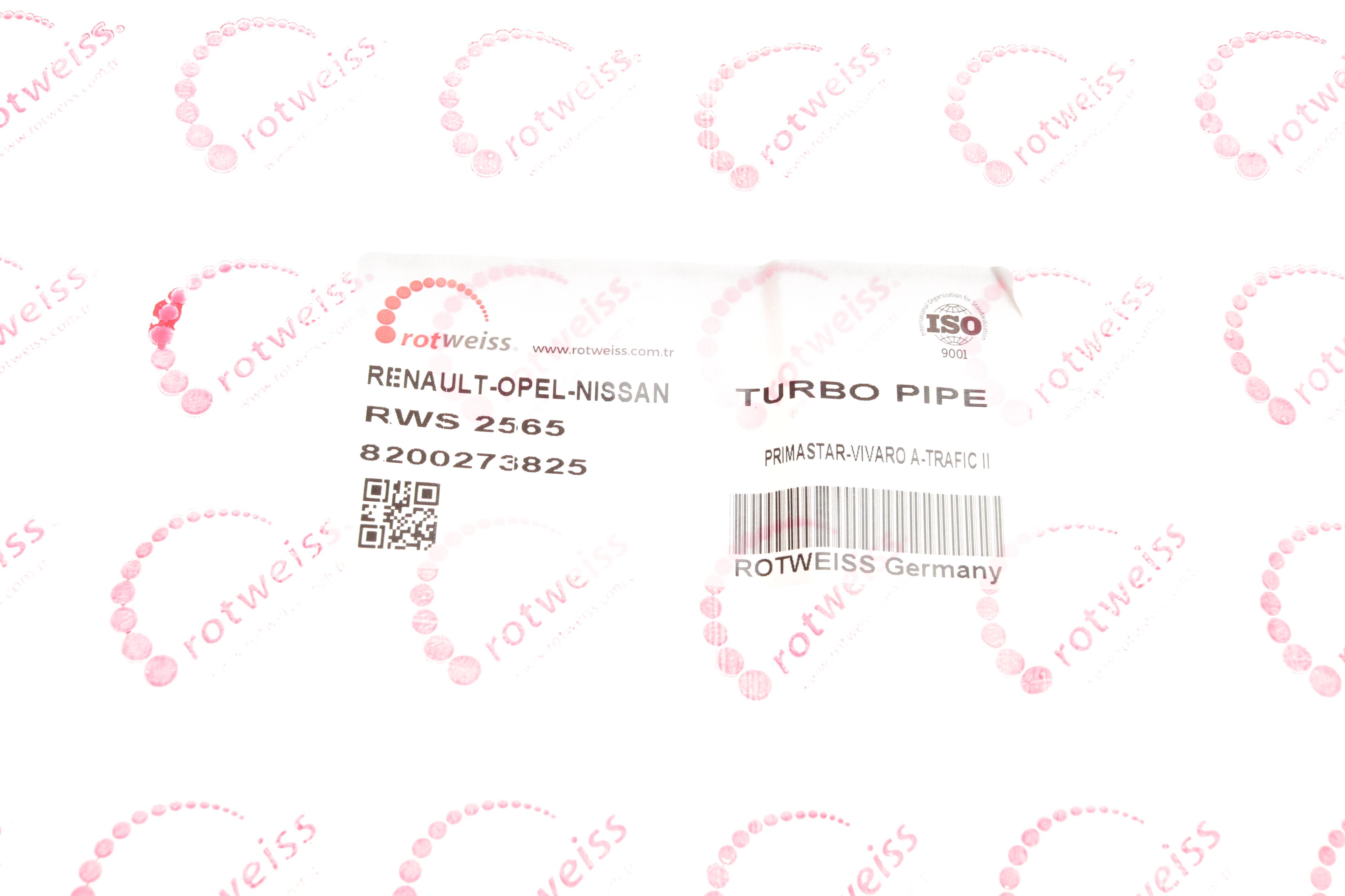 Патрубок турбіни Renault Trafic 1.9dCi 01-