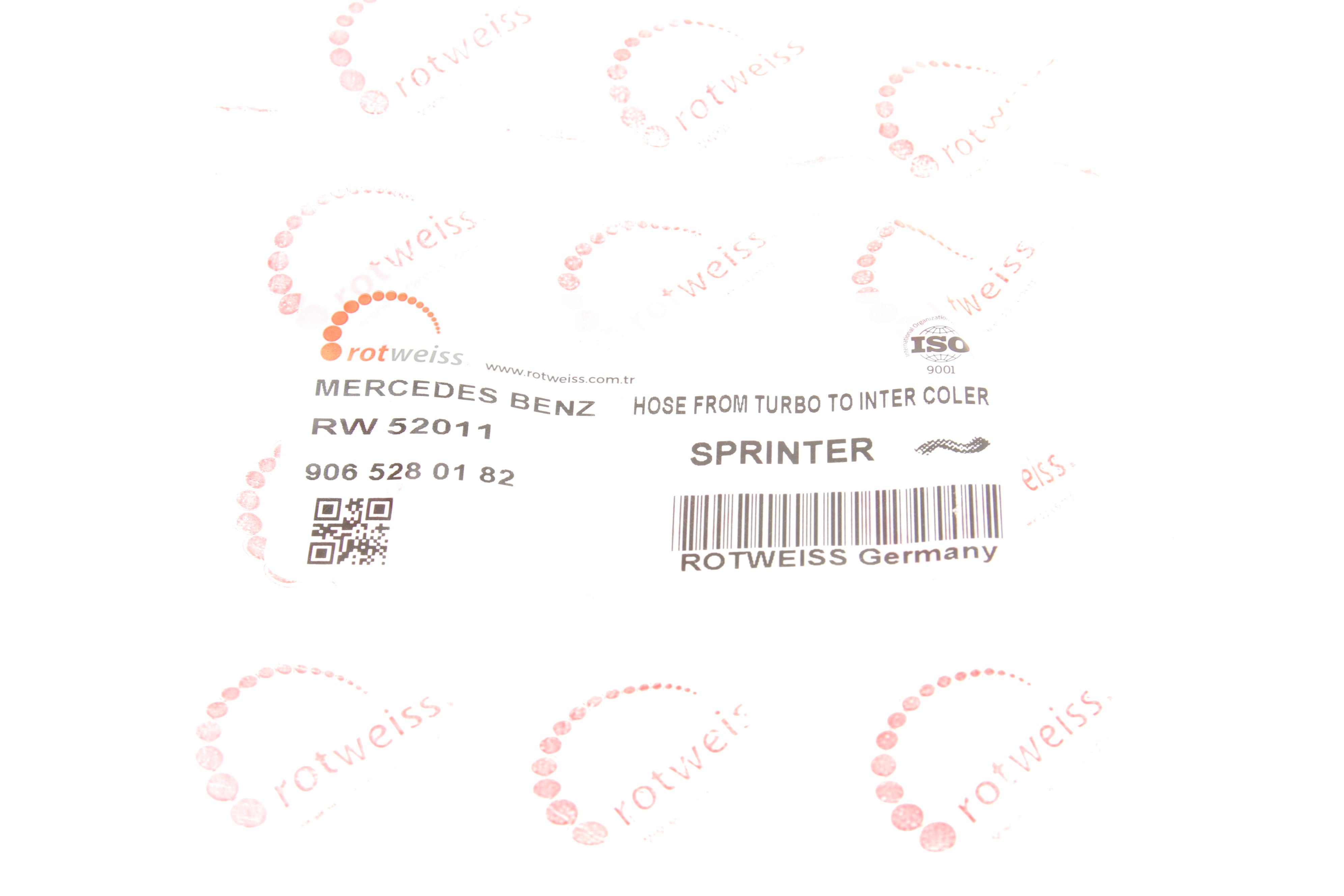 Патрубок інтеркулера (випуск) (L) MB Sprinter 06- (OM646)