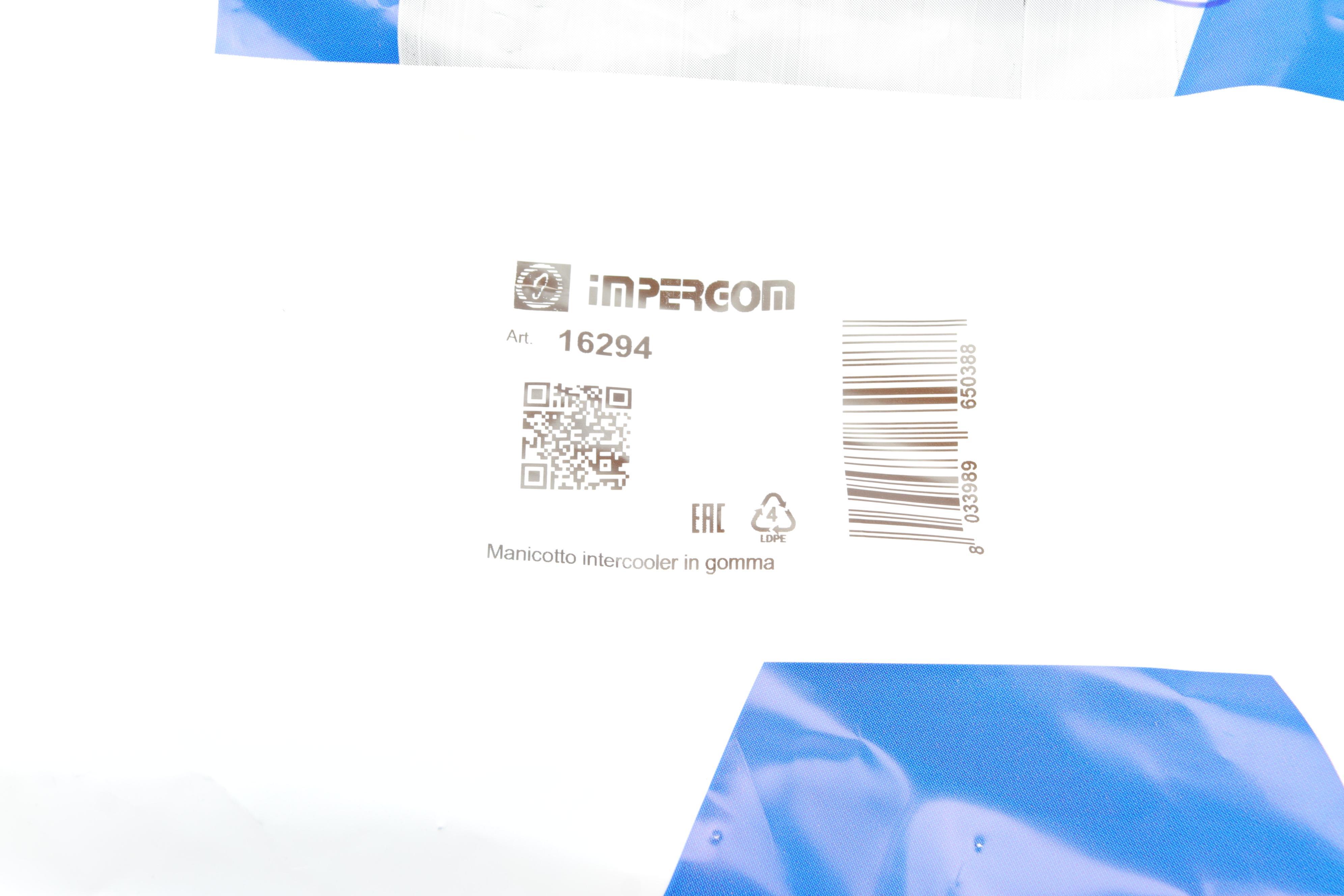 Патрубок інтеркулера Fiat Doblo 1.9D 05-