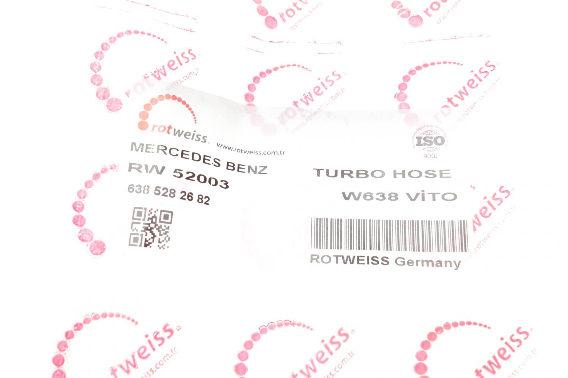 Патрубок інтеркулера MB Vito 2.3TDI 97-03 (OM601)