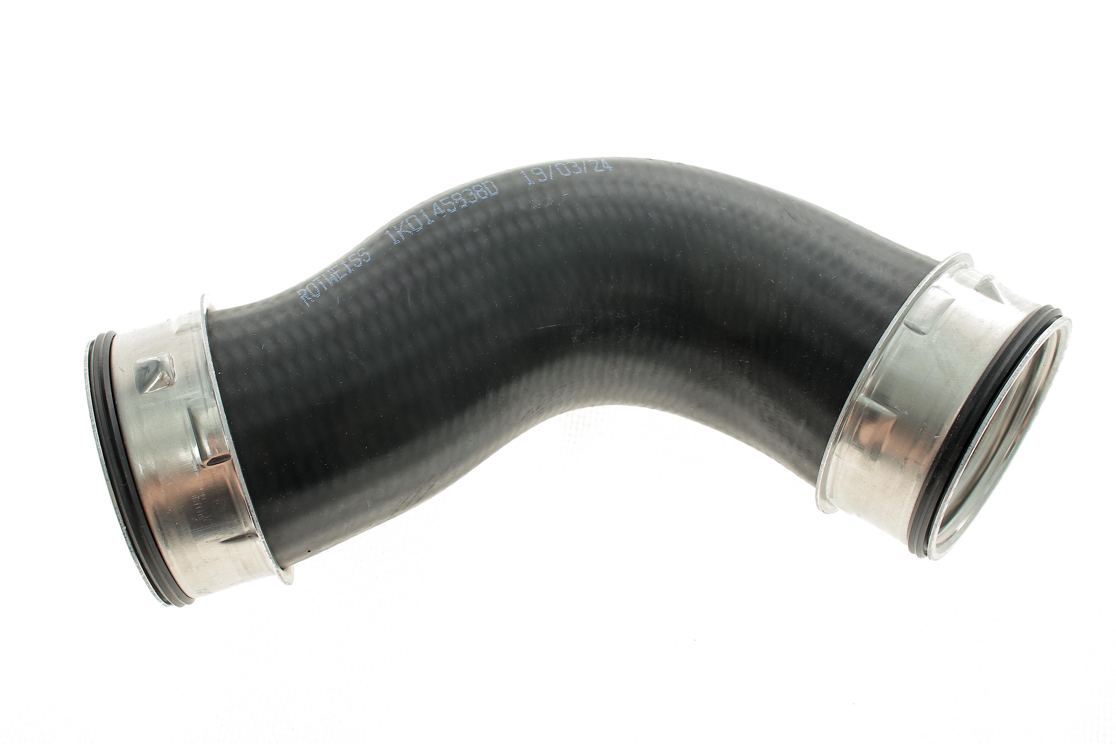 Патрубок інтеркулера (нижній) (L) Audi A3/Skoda Octavia/SuperB/VW Golf/Jetta/Passat 2.0D 03- (ззаду)