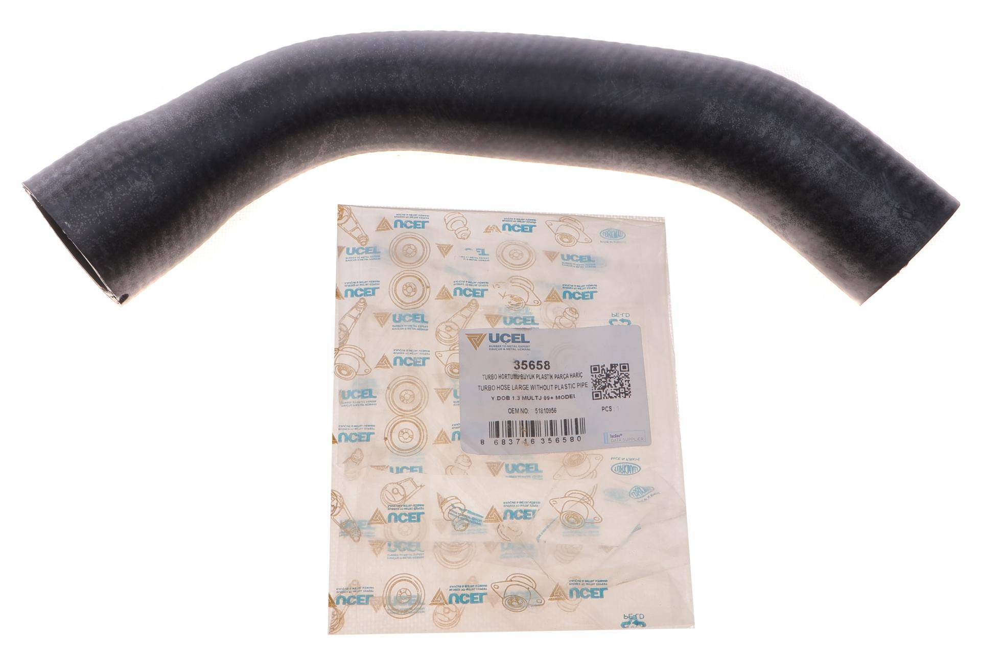 Патрубок інтеркулера Fiat Doblo 1.3 D 10-