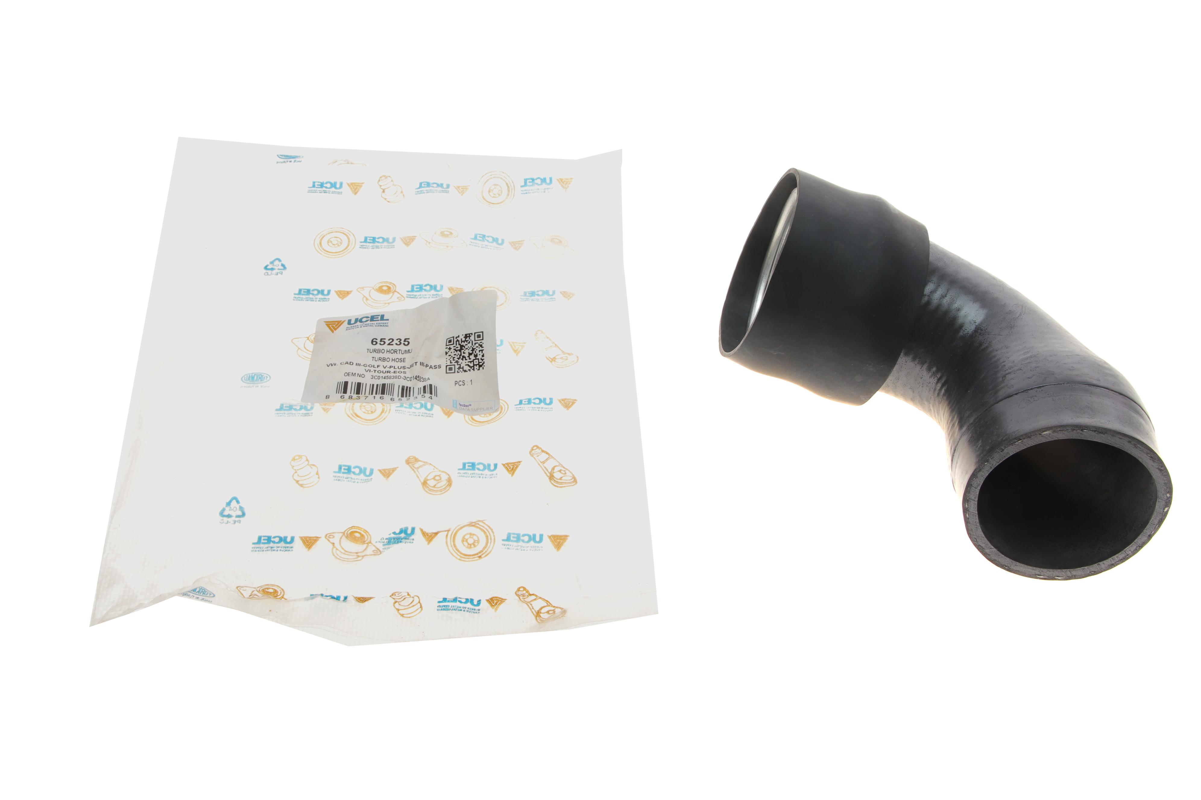 Патрубок інтеркулера (верхній) (R) VW Caddy III 1.9/2.0TDI 04-