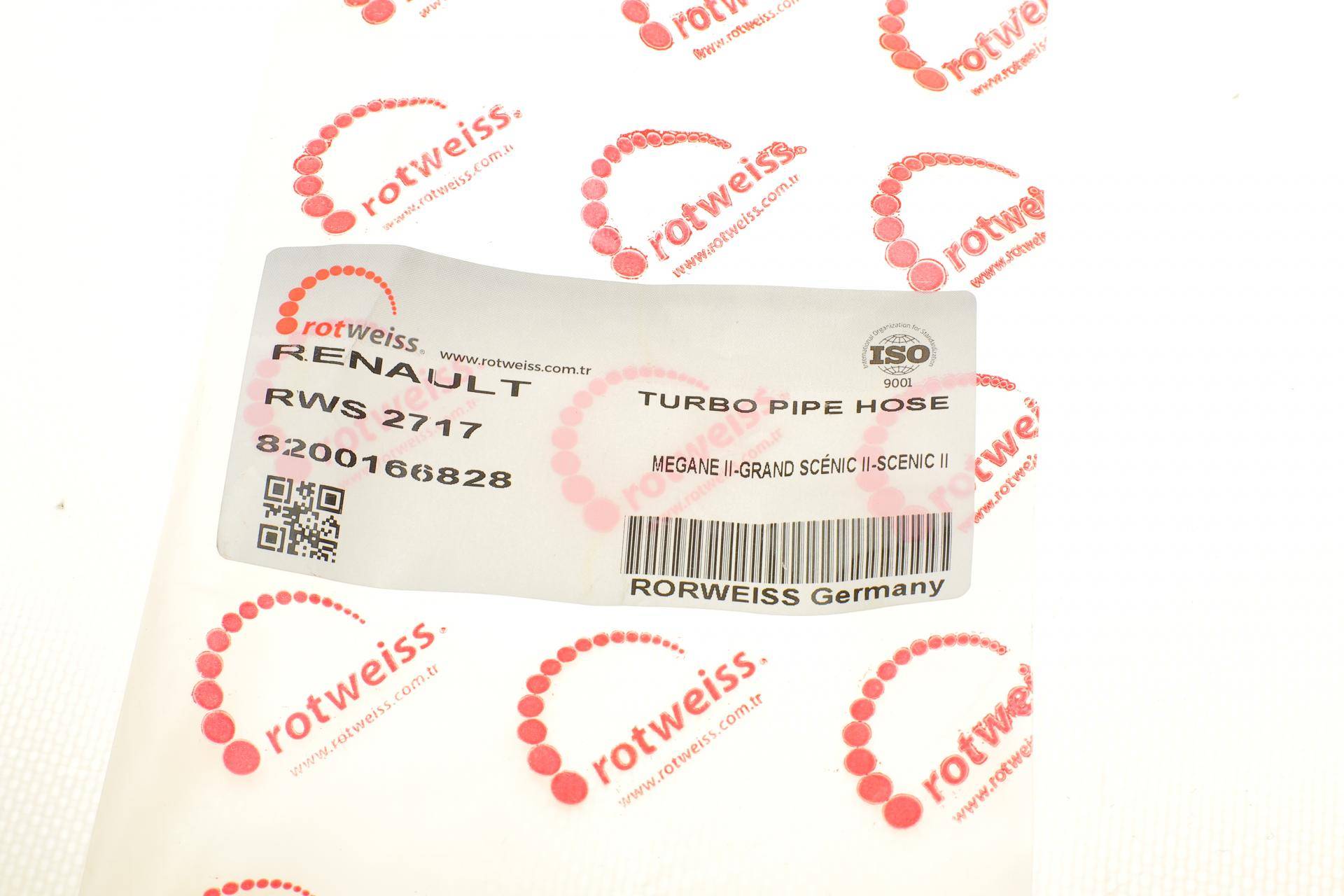 Патрубок інтеркулера Renault Megane/Scenic 1.5dCi 02-08 (5x11x26 мм)