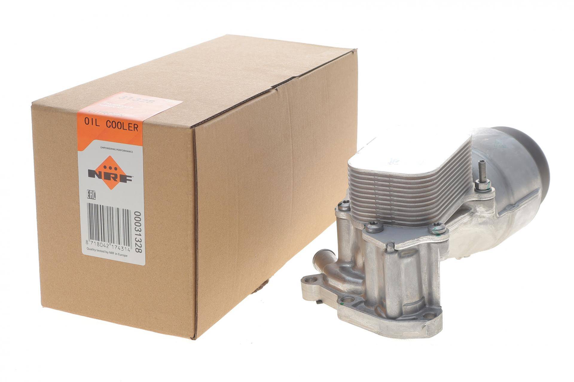 Радіатор масляний Citroen Berlingo/Peugeot Partner 1.6 HDI 05- (теплообмінник з корпусом фільтра)