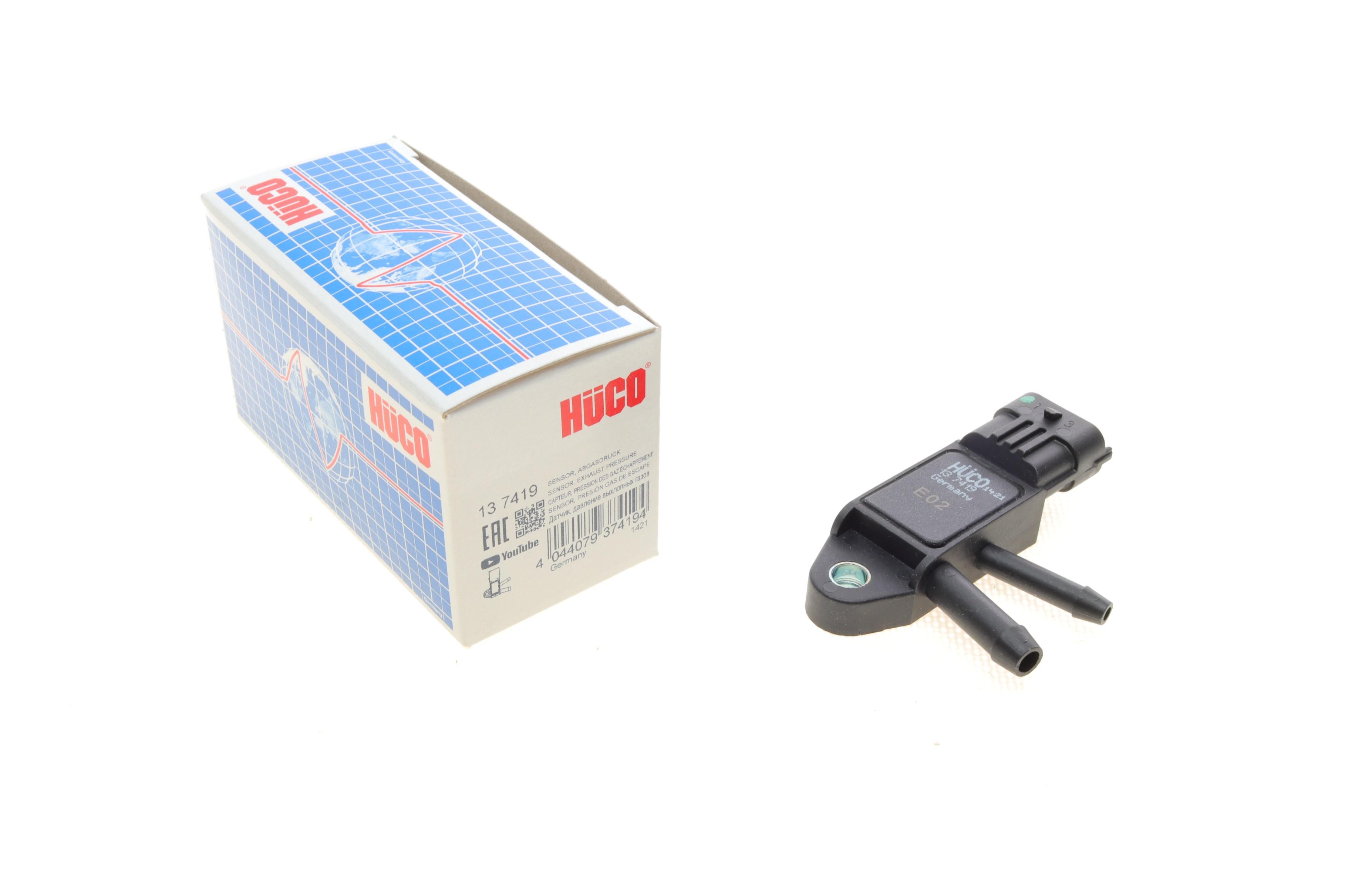 Датчик тиску вихлопних газів Volvo C30/C70/S40/S60/S80/V40/V50/V70/XC60/XC70 06-18 (HÜCO)