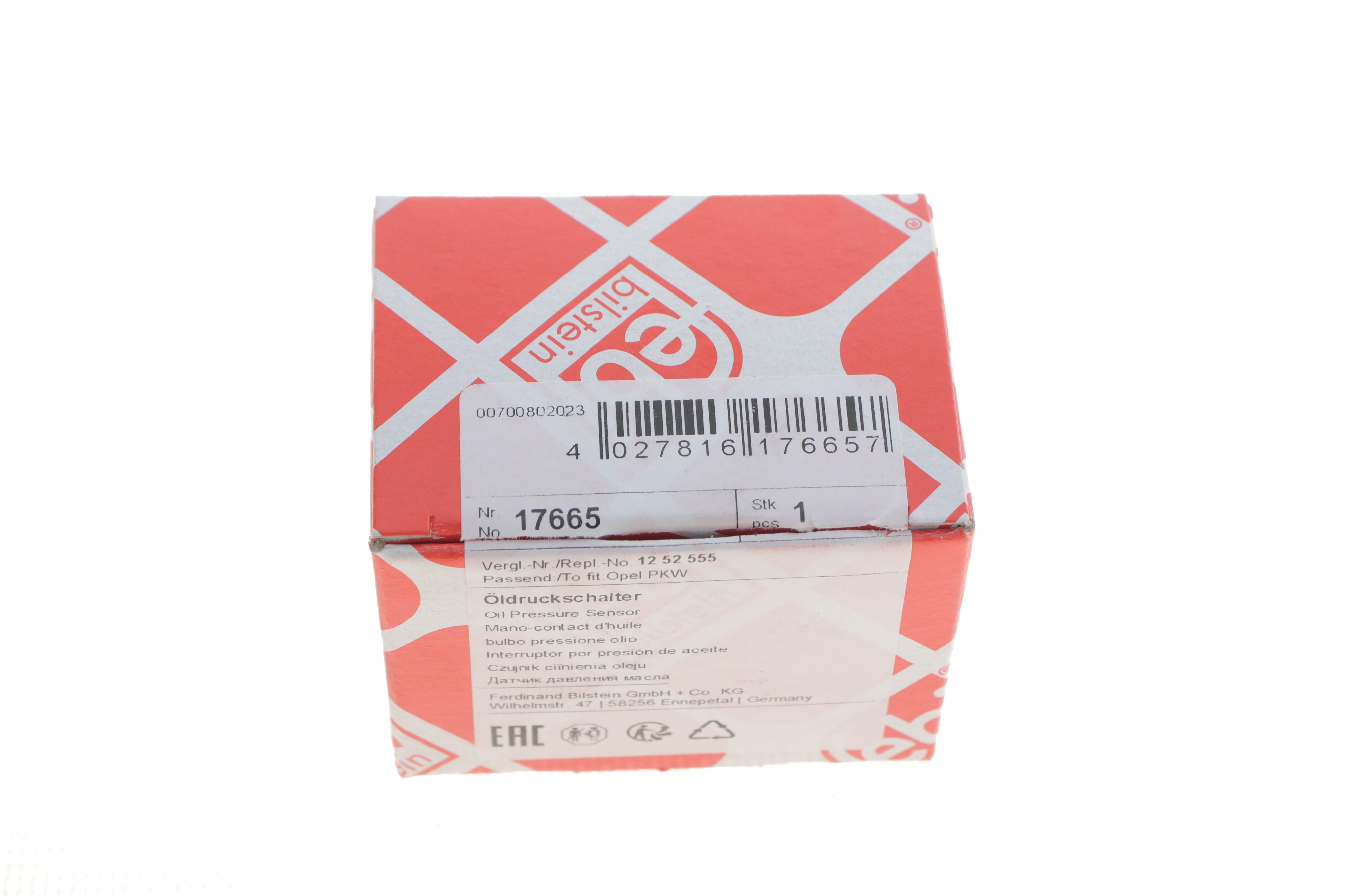 Датчик тиску оливи Opel Combo/Astra/Vectra/Corsa 1.0-1.8 96- (M10x1)