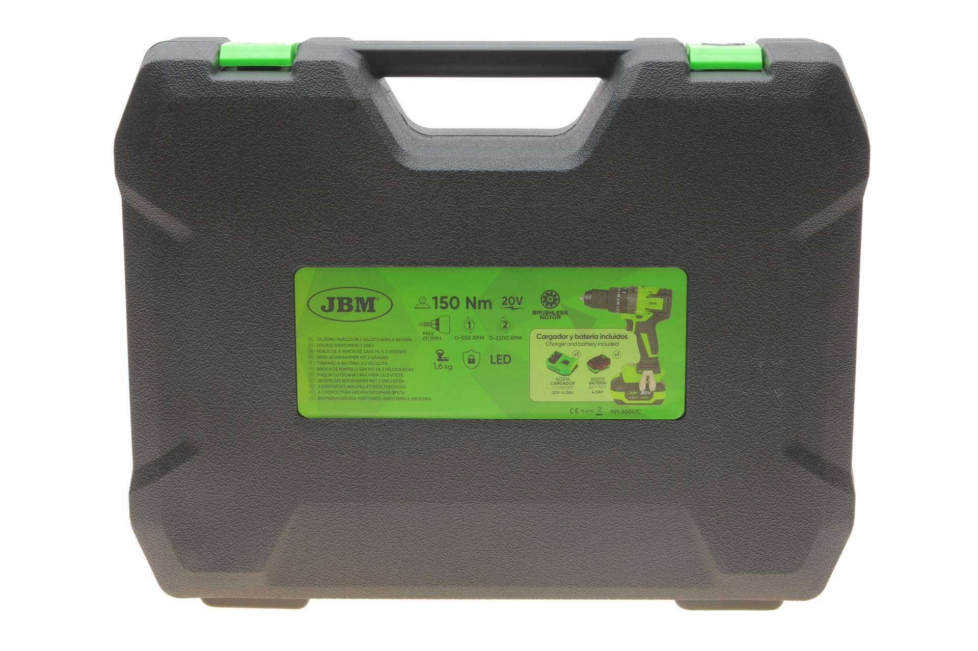 Дриль ударна акумуляторна з кейсом для зберігання