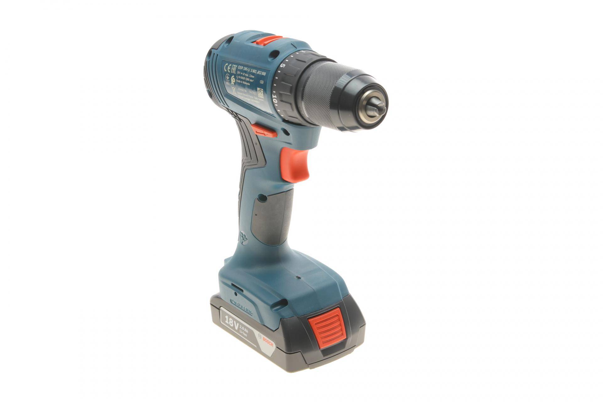 Шуруповерт акумуляторний BOSCH GSR 185-Li (0-500/1900об.) 18V (0 – 500 / 0 – 1900 об)