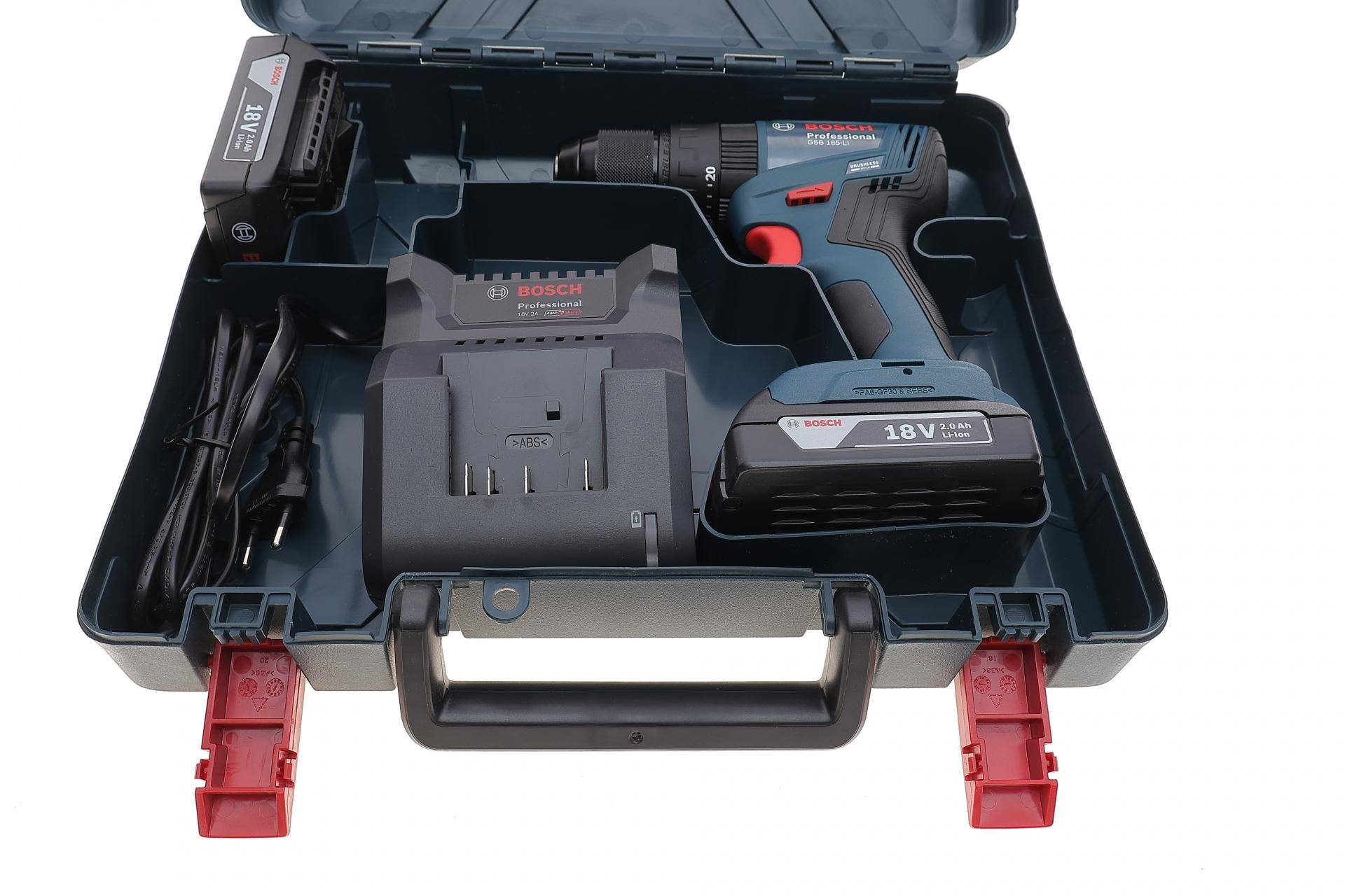 Шуруповерт акумуляторний GSB 185-LI 18V/2.0Ah 50 Нм (2 акб + зарядка)