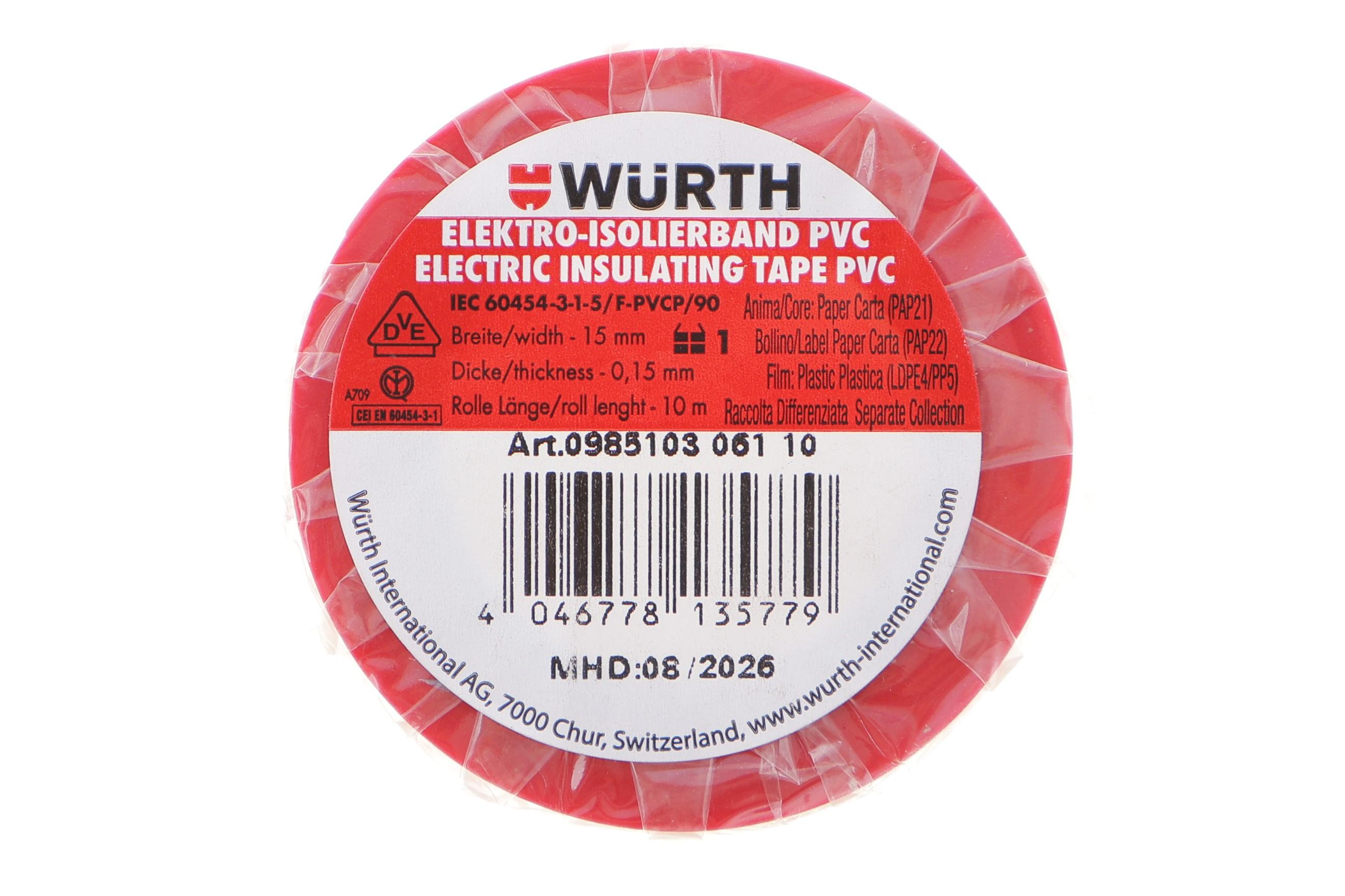 Ізострічка червона (15mmx10m)