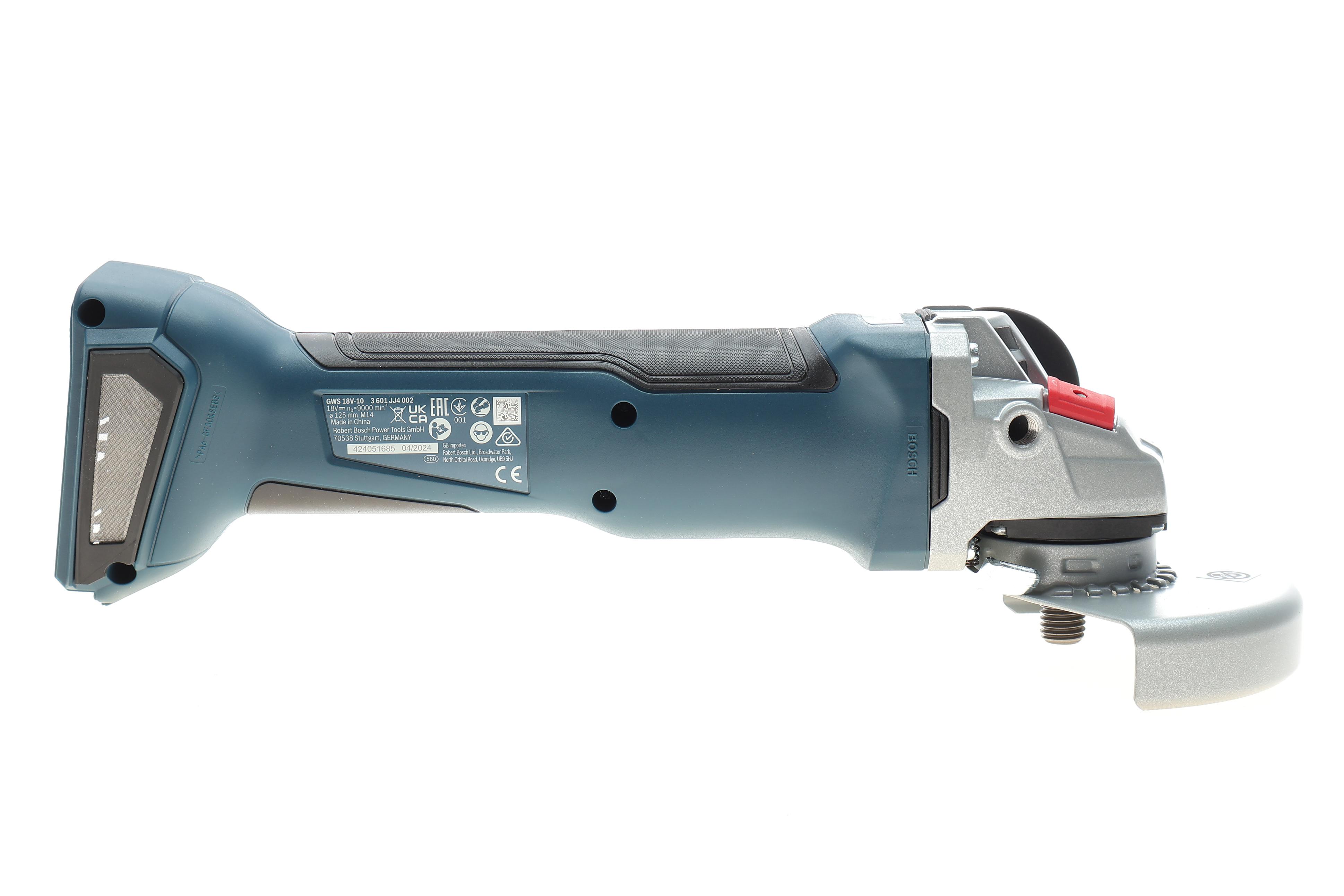 Шліфмашина акумуляторна (кутова) GWS 18V-10 9000 об/хв./125 мм (без АКБ)