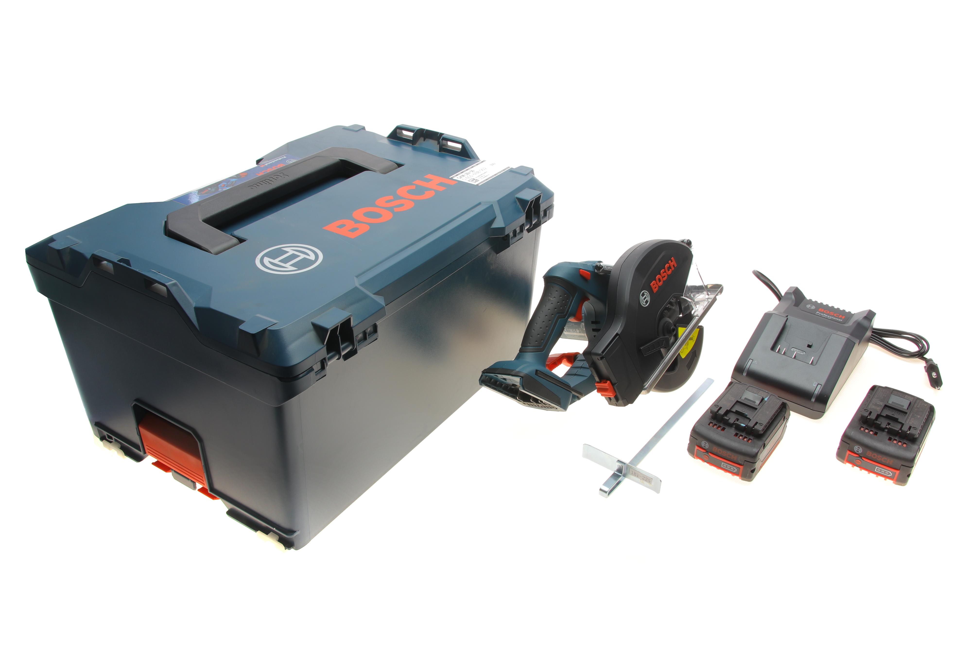 Пила ручна дискова акумуляторна для металу GKM 18V-50 4250 об/хв/136mm (+ 2 АКБ/+ зарядний пристрій)