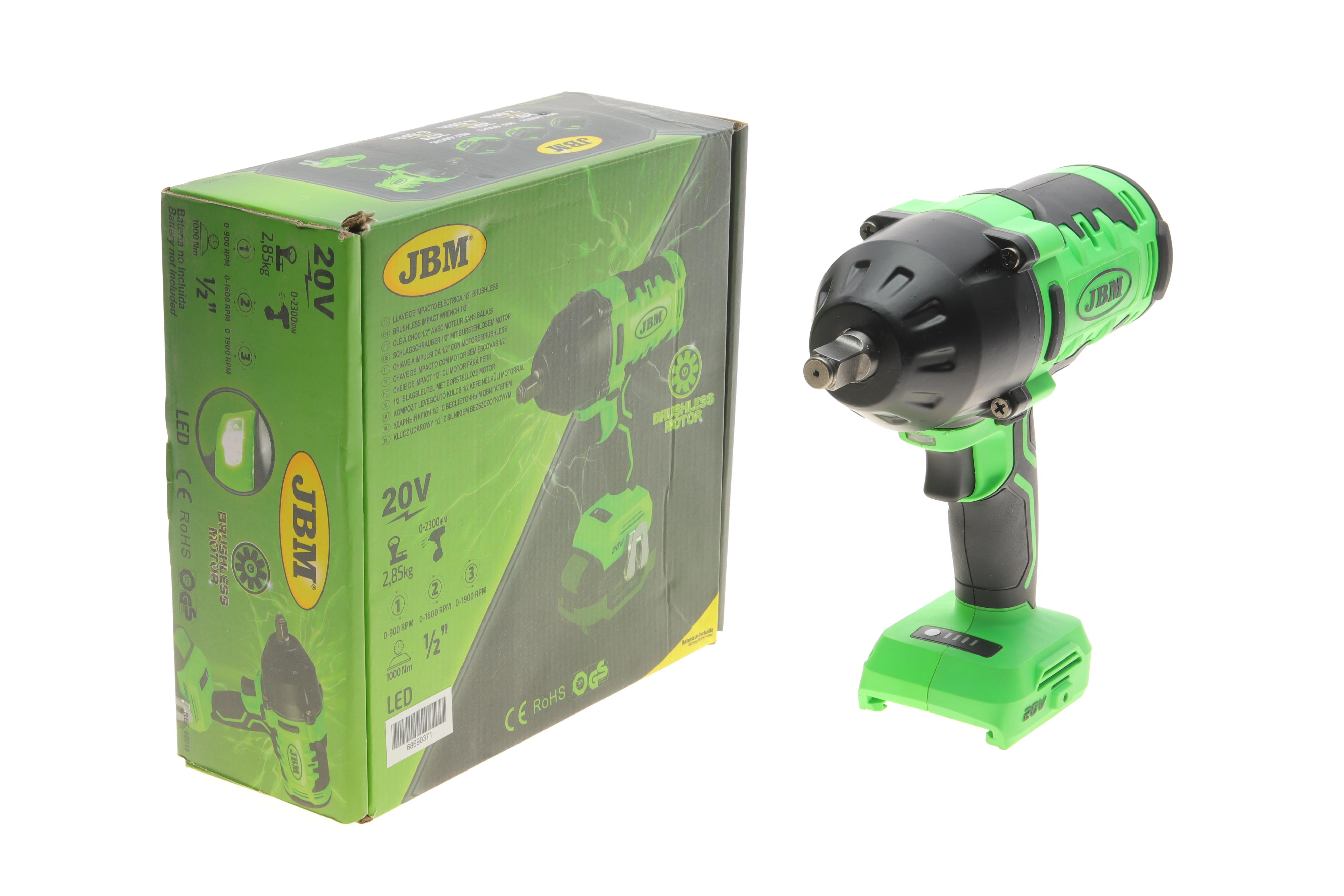 Гайкокрут акумуляторний 1/2" 1000 Нм 20V (без АКБ і заряд. пристрою)