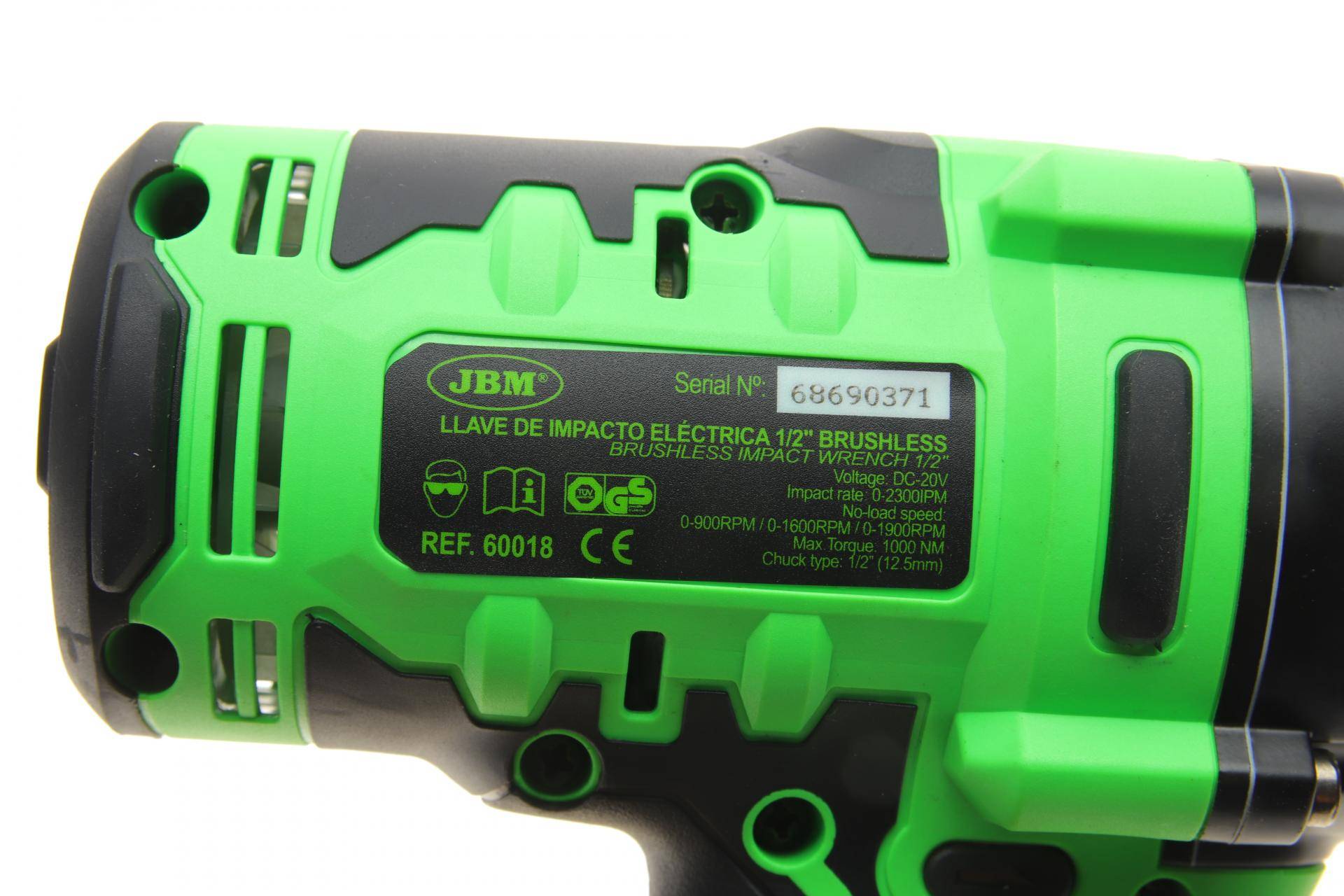 Гайкокрут акумуляторний 1/2" 1000 Нм 20В (без АКБ і заряд. пристрою)