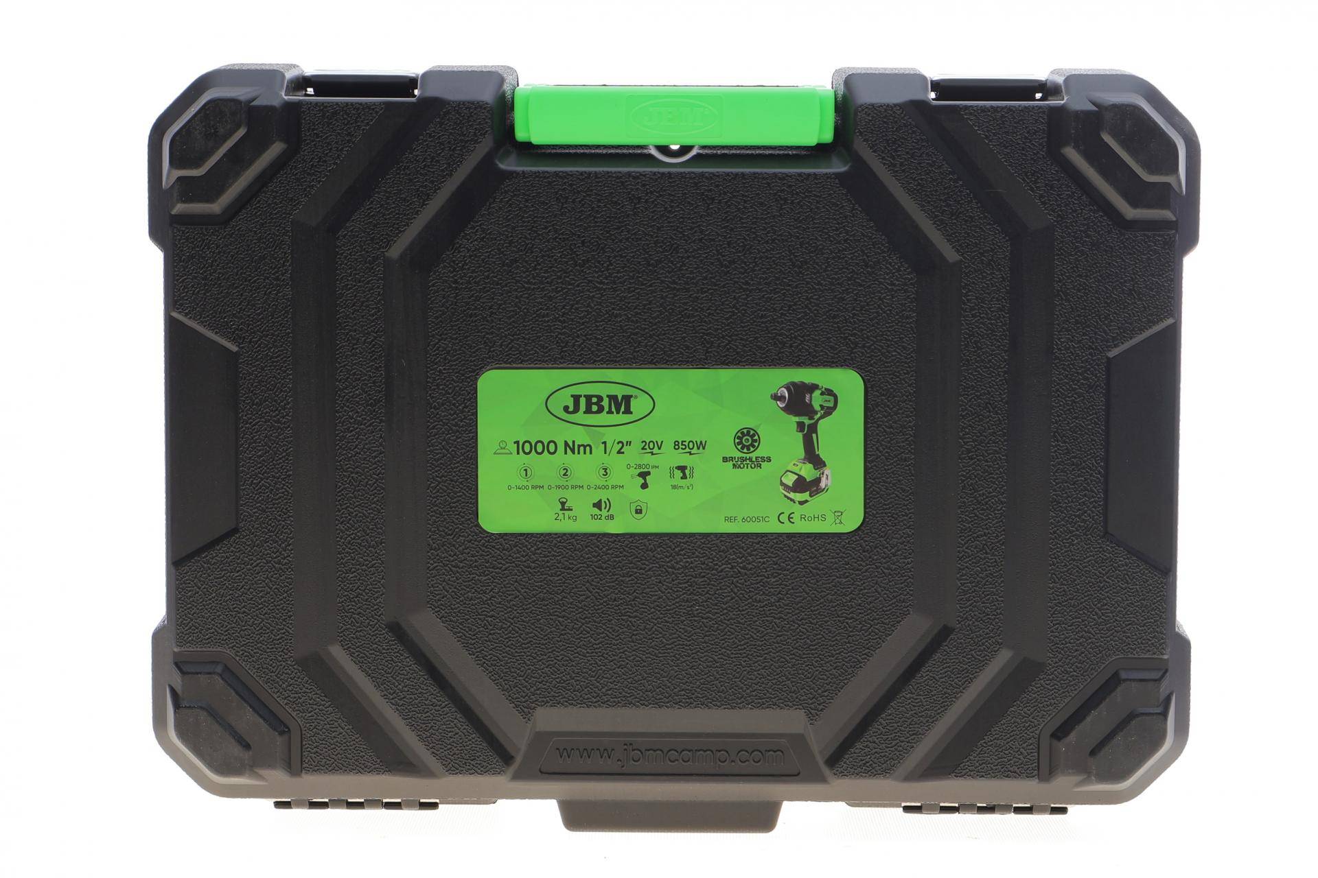 Гайкокрут акумуляторний 1/2" 1000 Нм 20В 4Ah (АКБ і зарядн. пристрій)