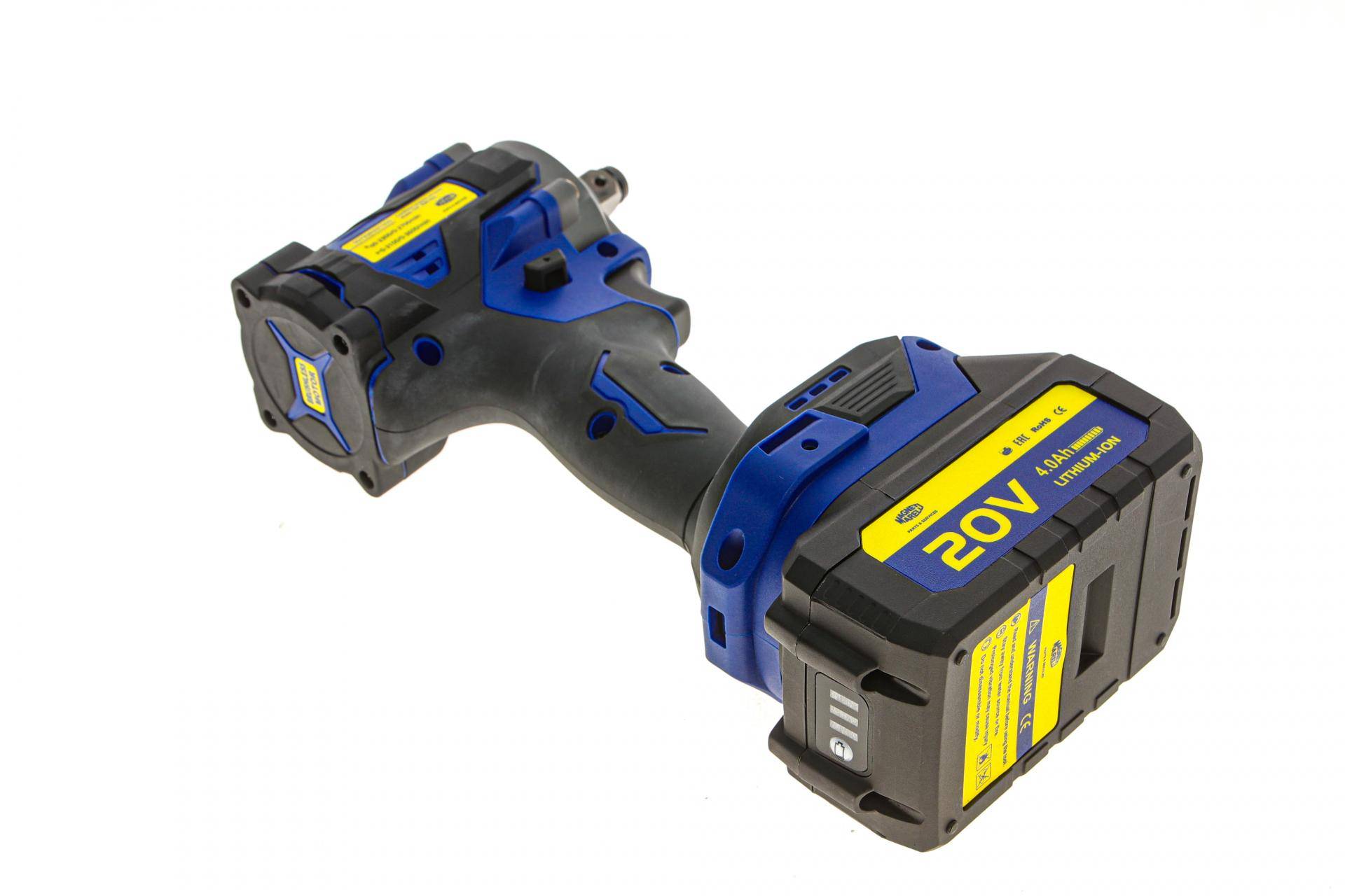 Гайкокрут акумуляторний 1/2" 620 Нм 20В 4Ah E-Lion (АКБ і зарядн. пристрій)