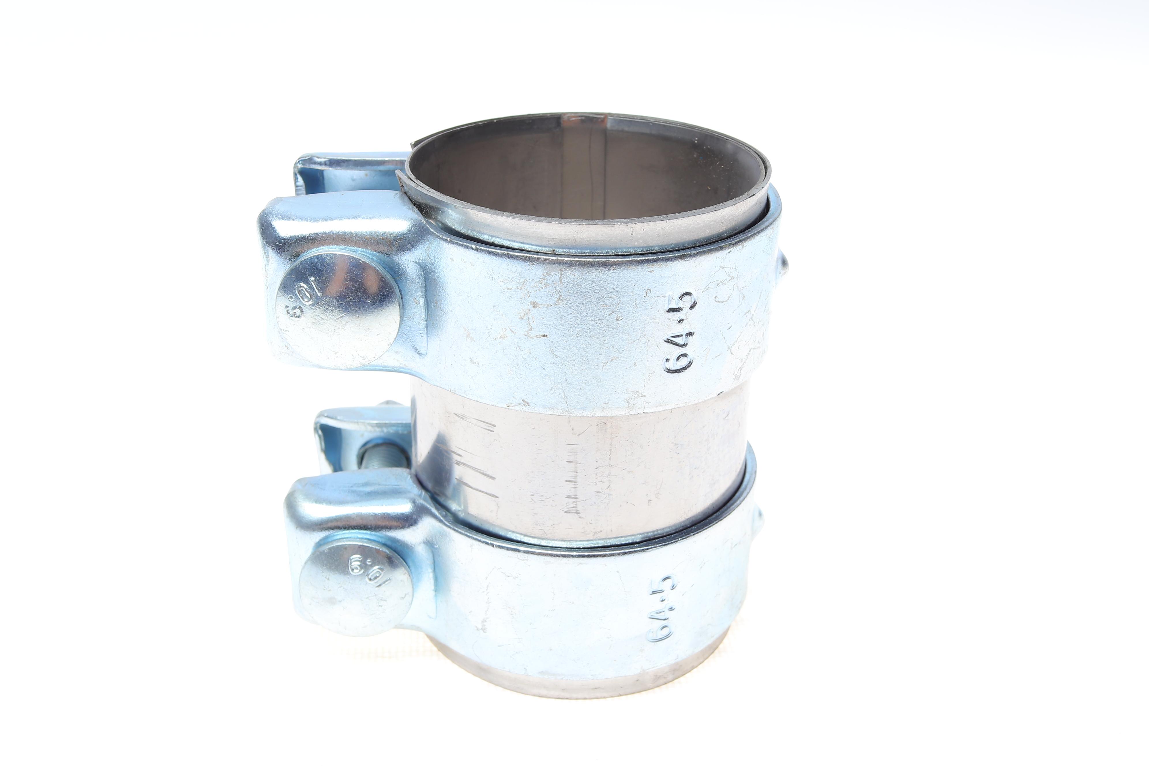 Хомут глушника (передній) VW T5 2.0/2.5 TDI/3.2 V6/T6 2.0 TDI 09- (60/64.5x95) (нержавіюча сталь)