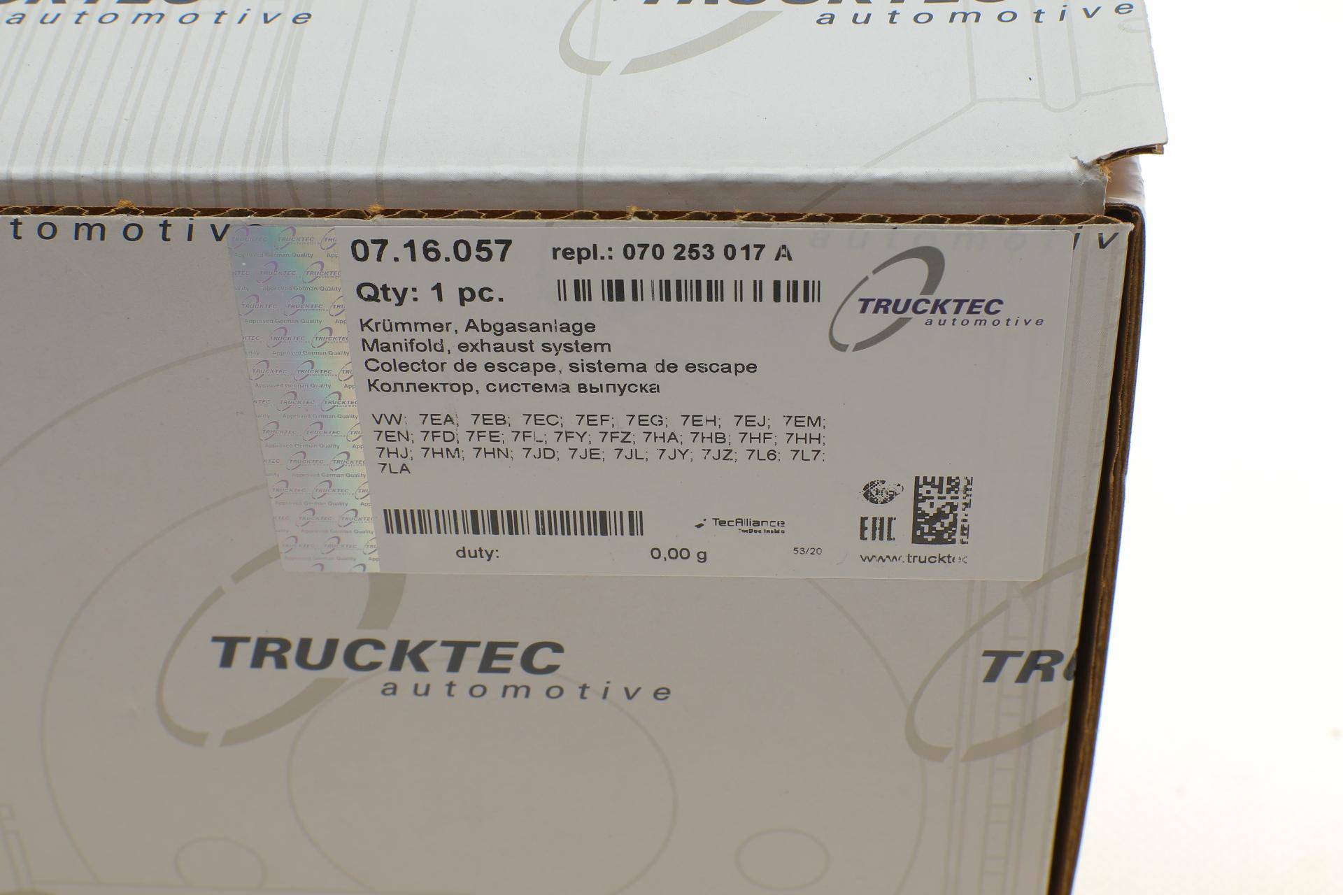 Колектор випускний VW T5 2.5TDI 03-