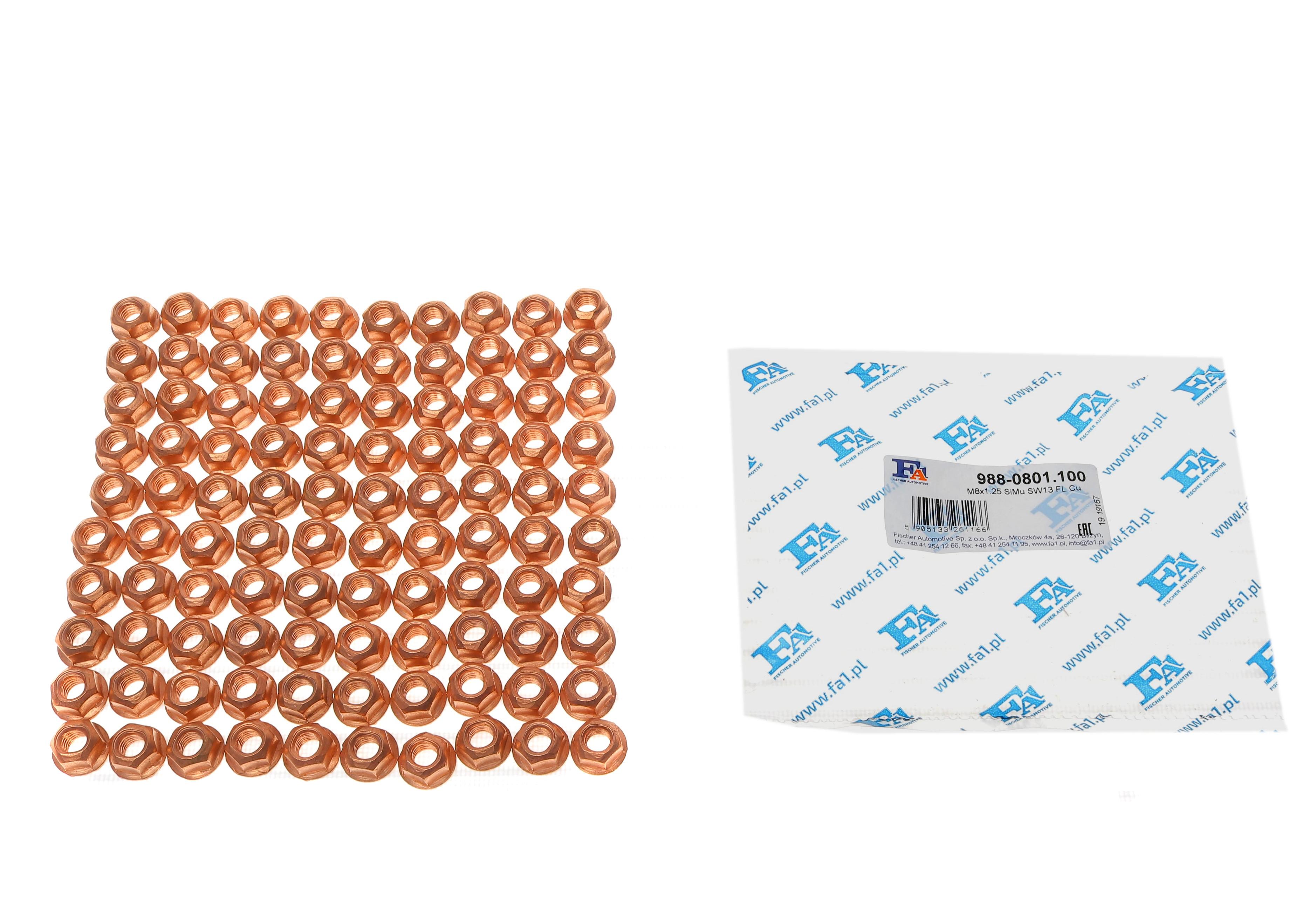 Гайка колектора випускного MB OM611/612/642/646/651 (M8x1.25mm) (к-кт 100шт)