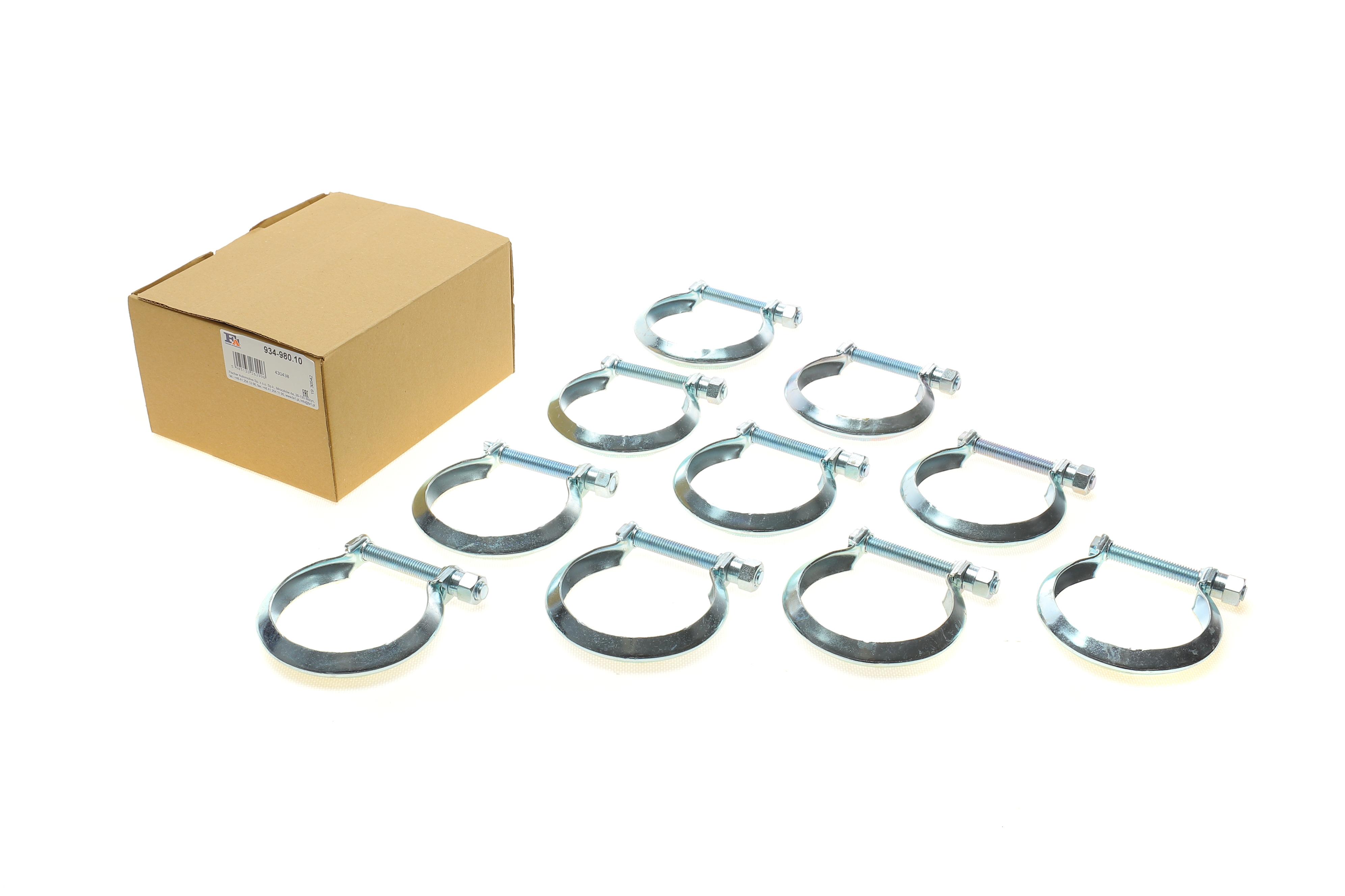 Хомут глушника Citroen Jumpy 2.0 HDi 06- (d=80mm) (10шт)