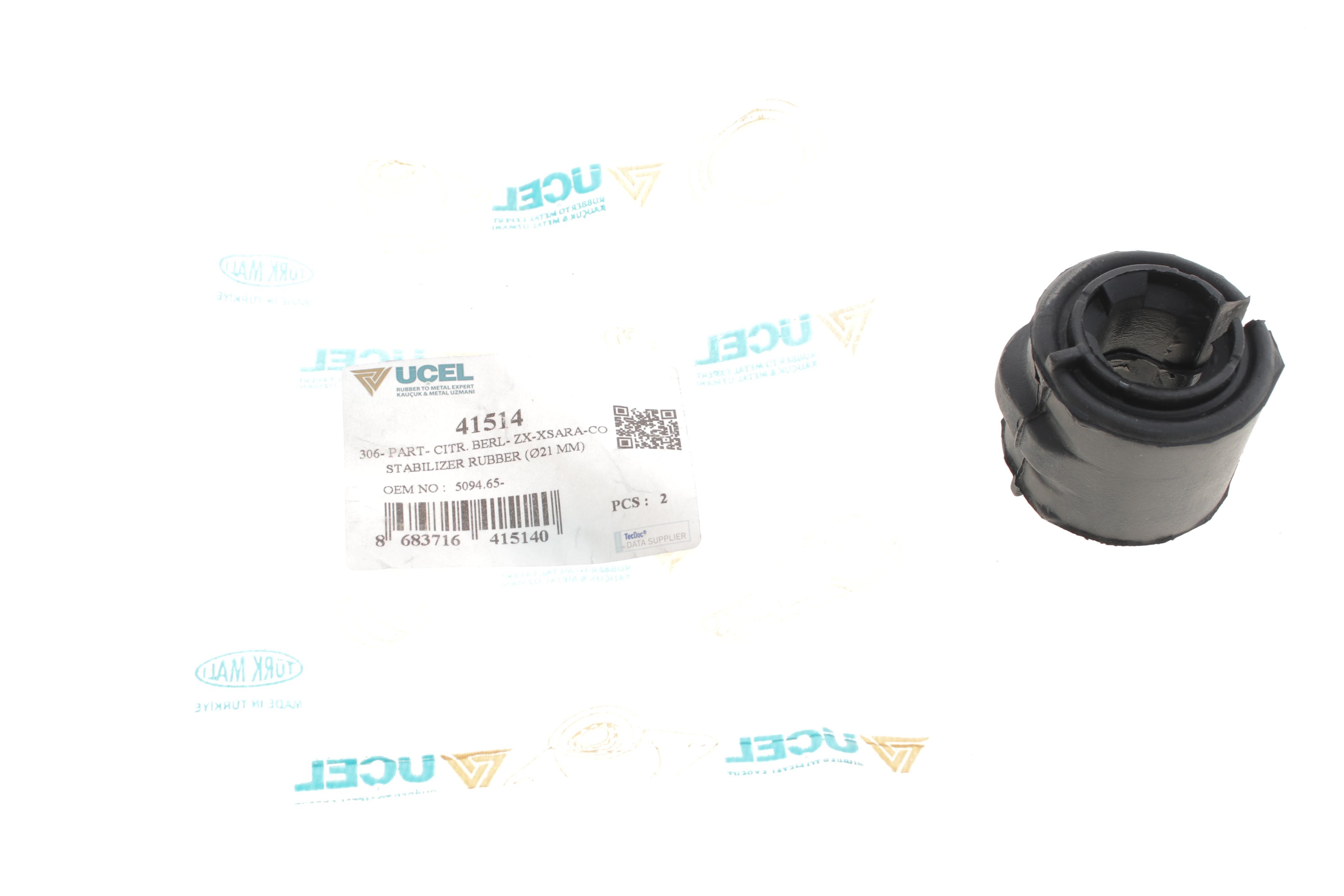 Втулка стабілізатора (переднього) Citroen Berlingo/Peugeot Partner 1.9D-2.0HDI 96- (d=22mm)