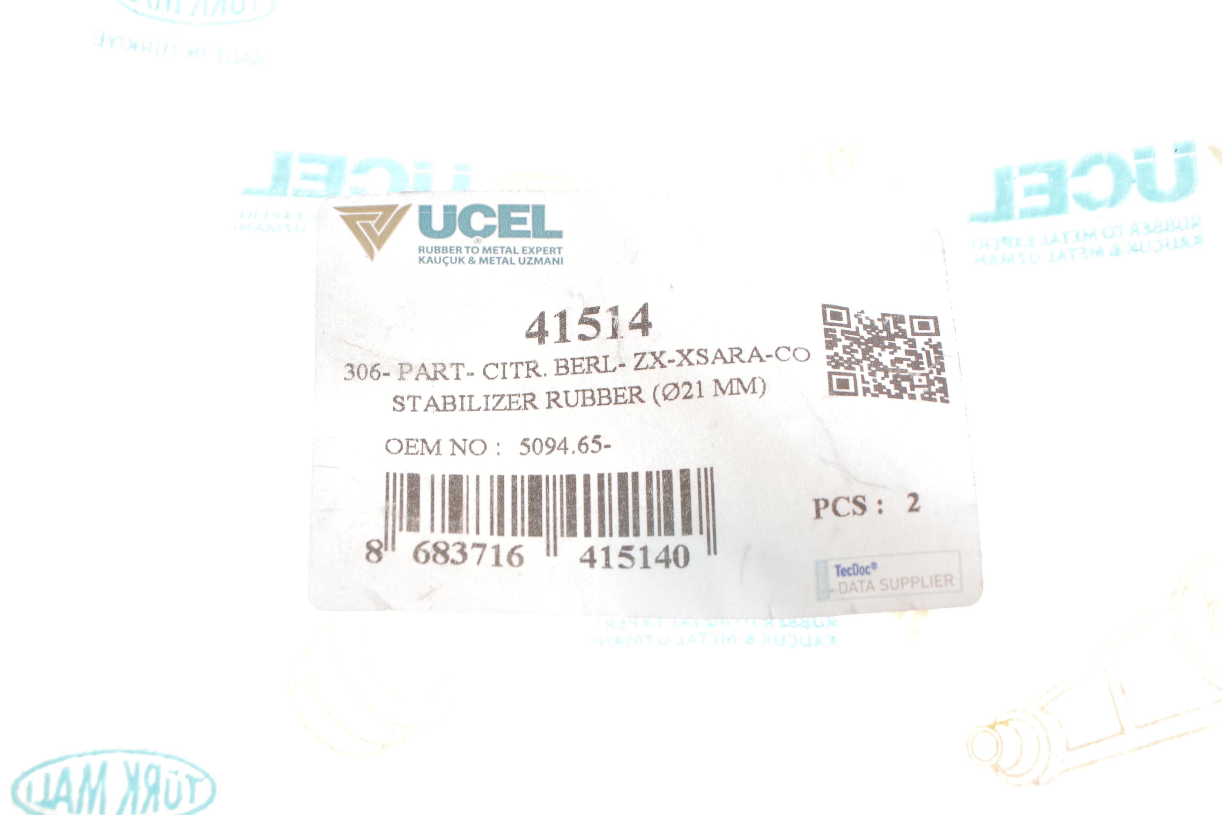 Втулка стабілізатора (переднього) Citroen Berlingo/Peugeot Partner 1.9D-2.0HDI 96- (d=22mm)