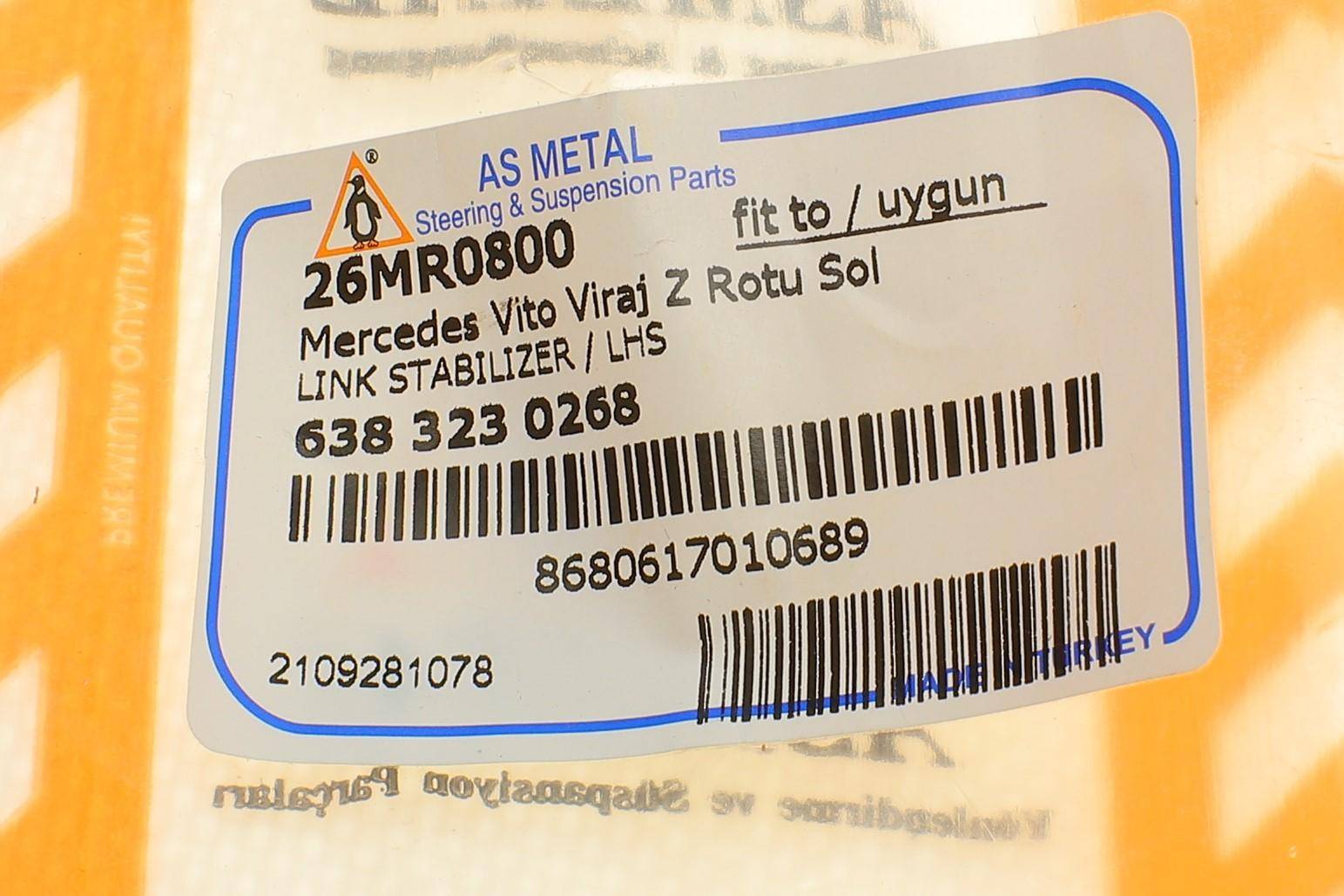 Тяга стабілізатора (переднього) (L) MB Vito (W638) TDI
