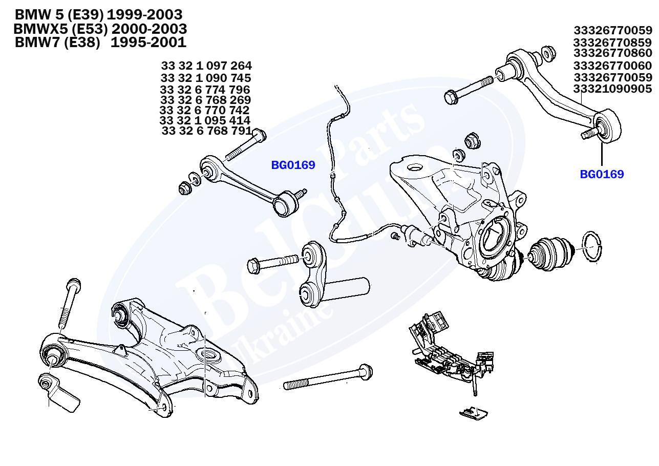 Пильник опори кульової BMW 5 (E39) 95-03/7 (E38) 96-01/X5(E53)