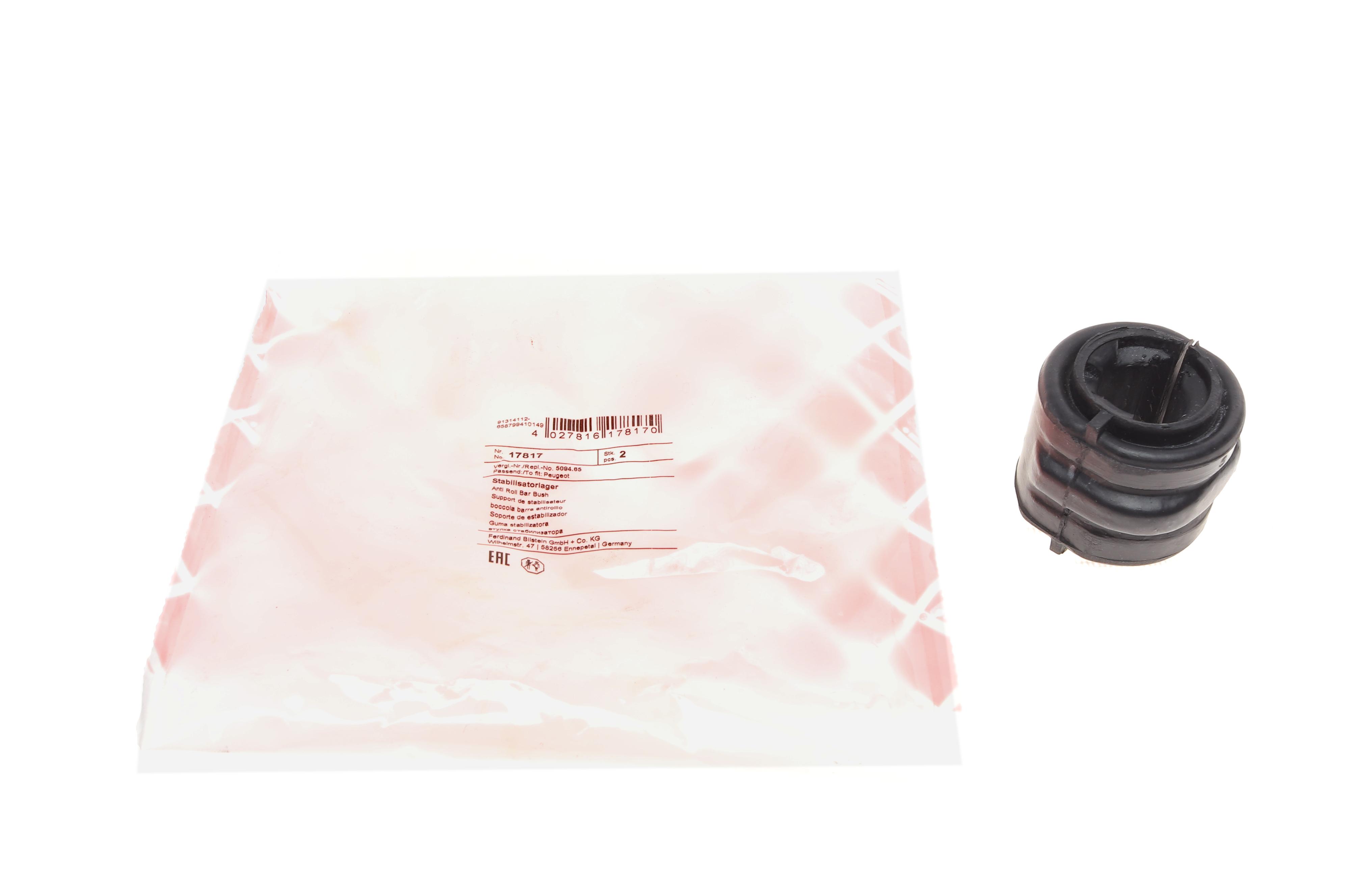 Втулка стабілізатора (переднього) Citroen Berlingo/Peugeot Partner 96- (d=21mm)