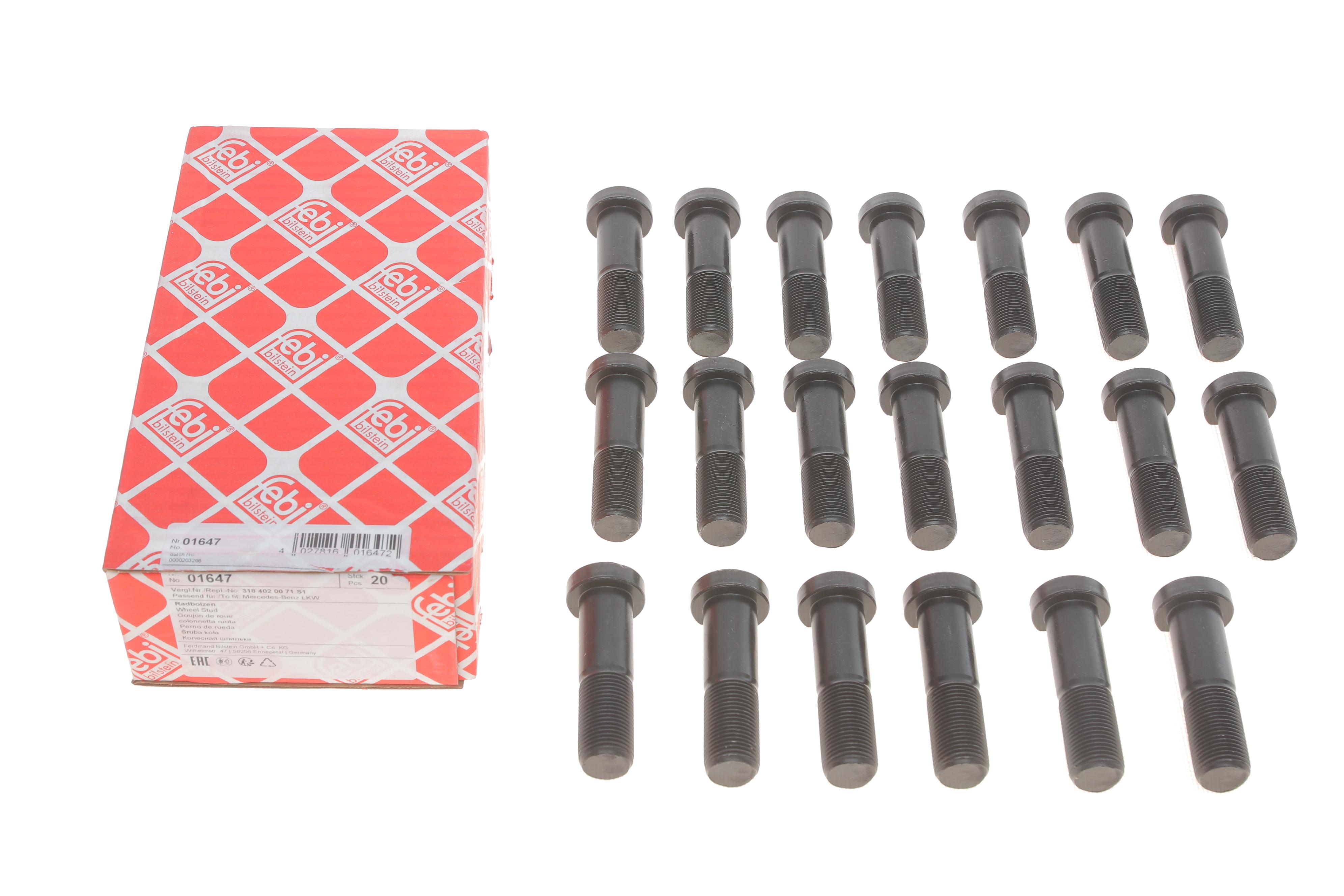 Шпилька колеса (заднього) DB814 (M18x1.5mm)