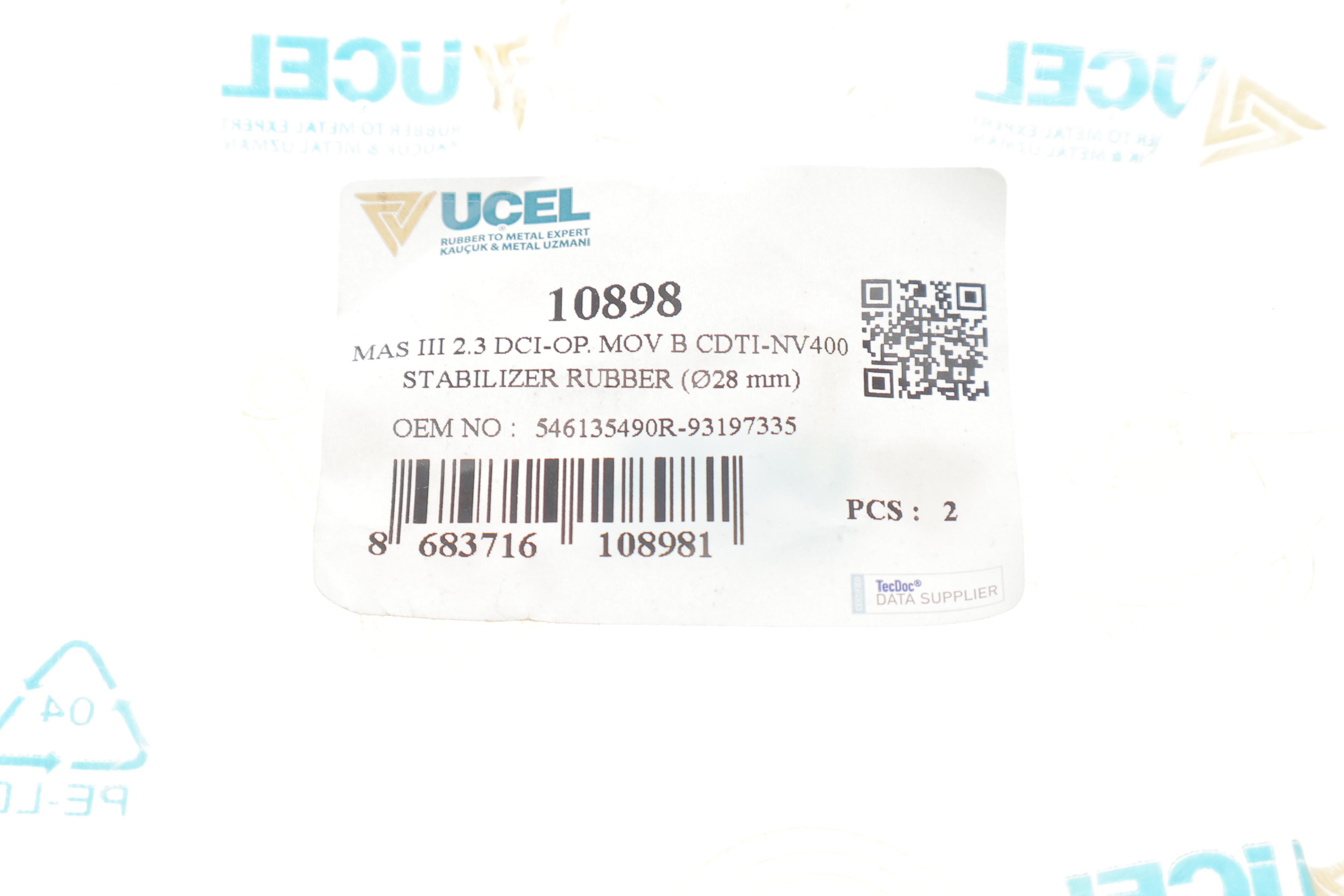 Втулка стабілізатора (заднього) Renault Master 2.3dci 10- (однокатковий)