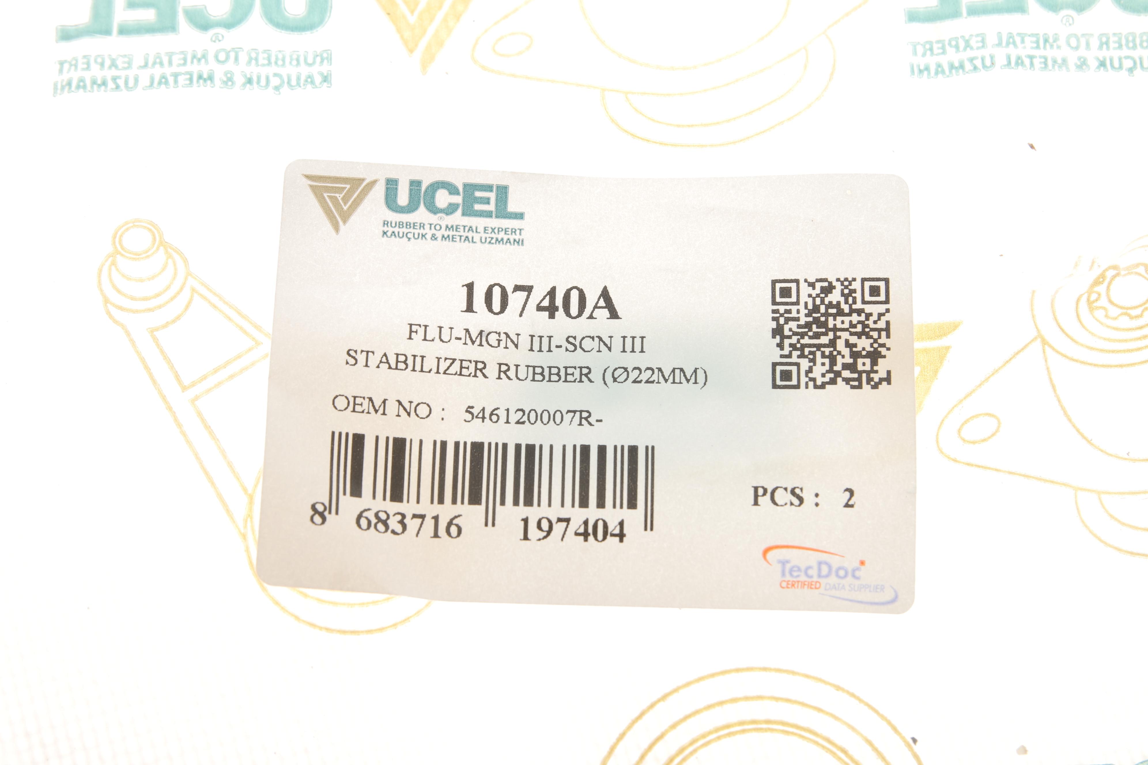 Втулка стабілізатора (переднього) Renault Scenic III/Megane III 1.5dCi/1.9dCi 08- (d=22)