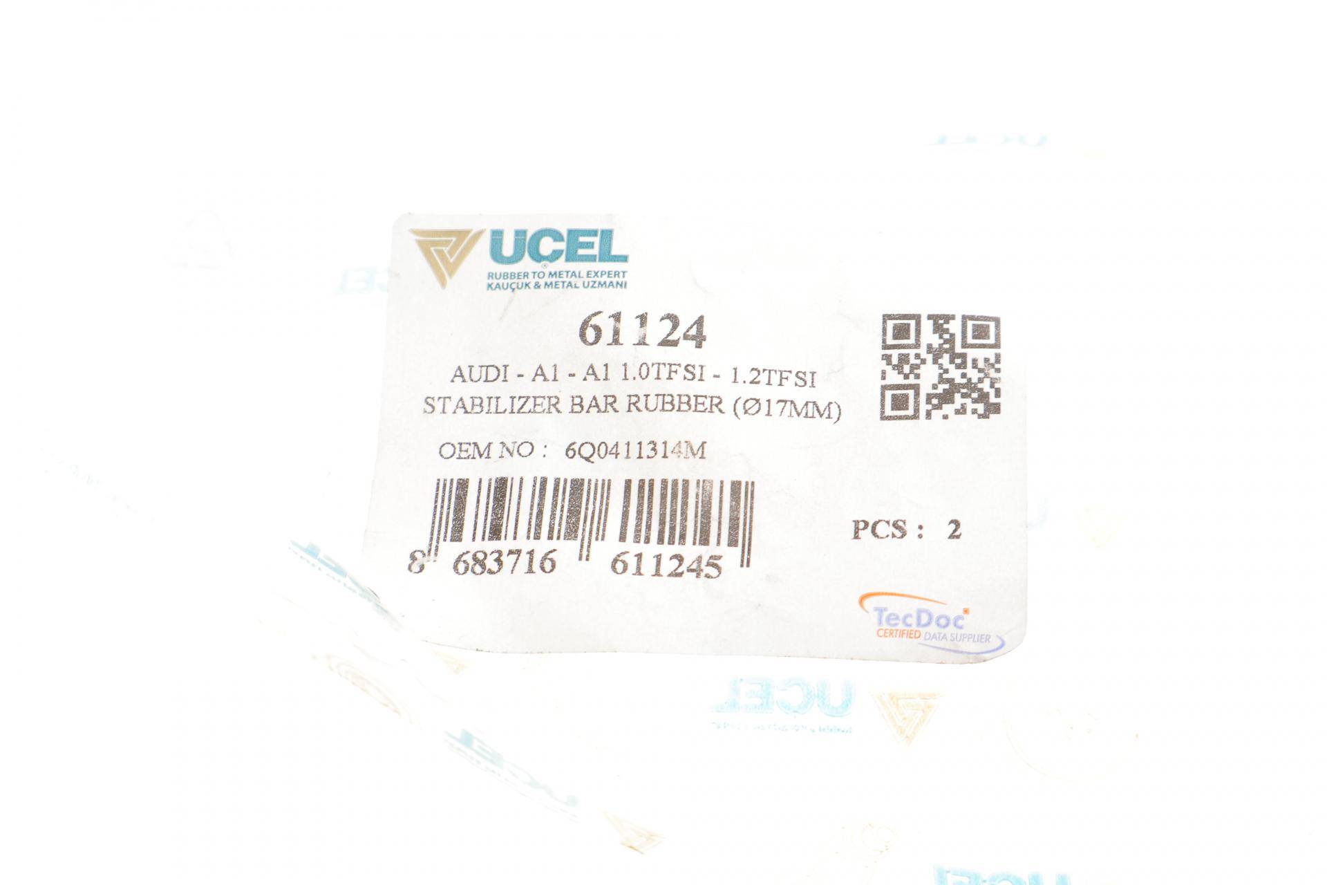 Втулка стабілізатора (переднього) VW Polo/Skoda Roomster/Fabia 99- (d=17mm)