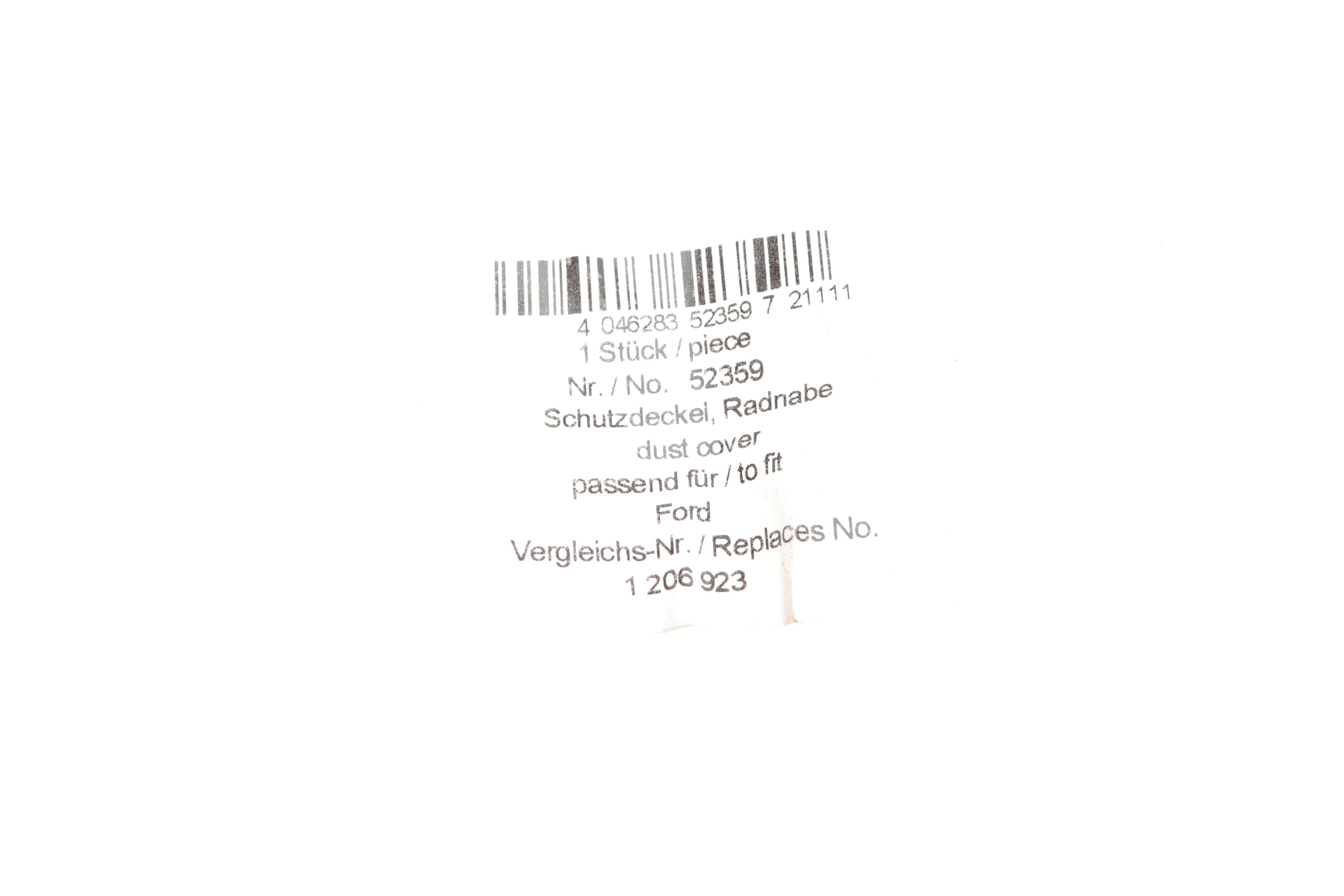 Кришка підшипника маточини (задньої) Ford Escort/Fiesta/Focus -14