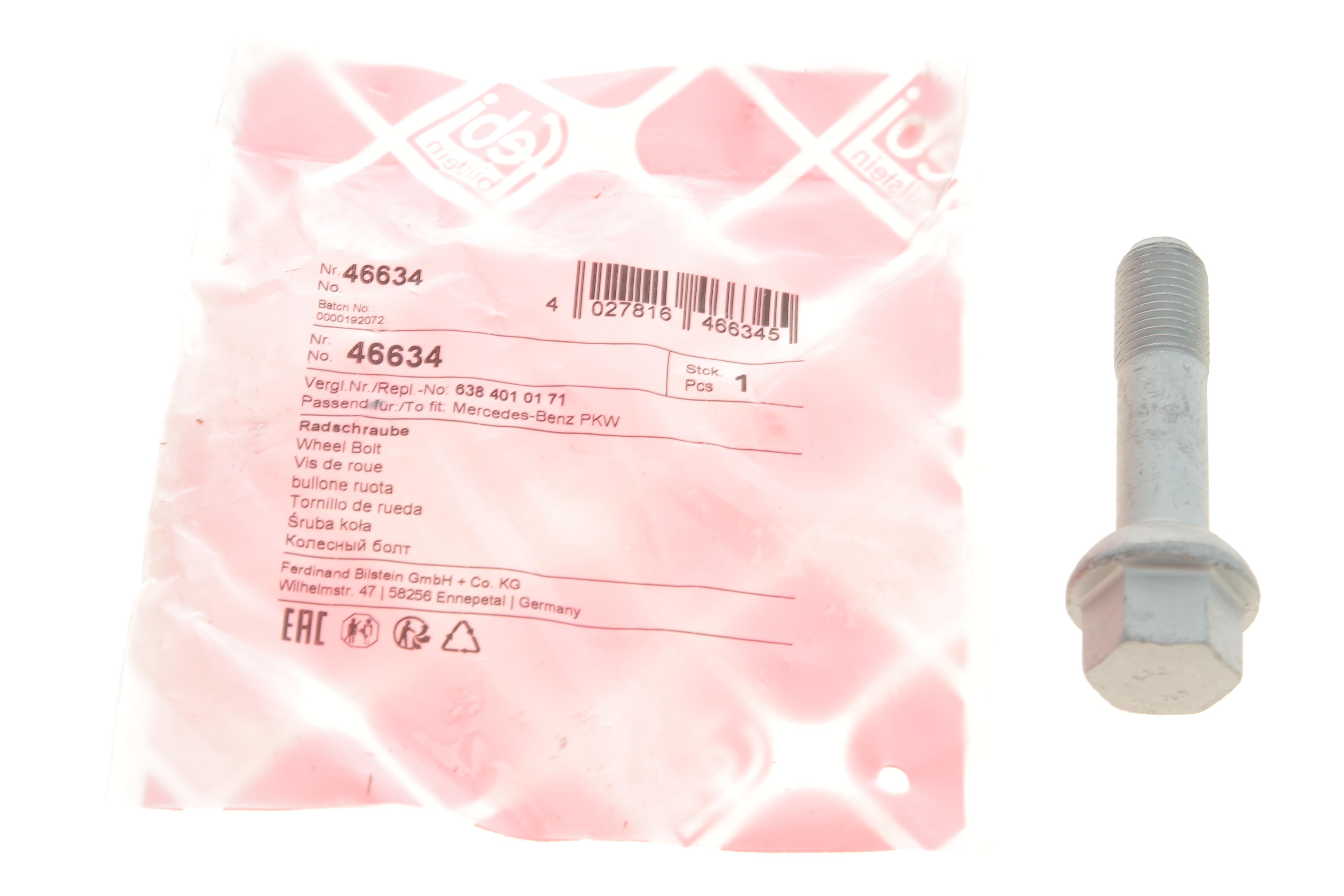 Болт колеса MB Sprinter/Vito (W638) 95- (M14x1.5mm)