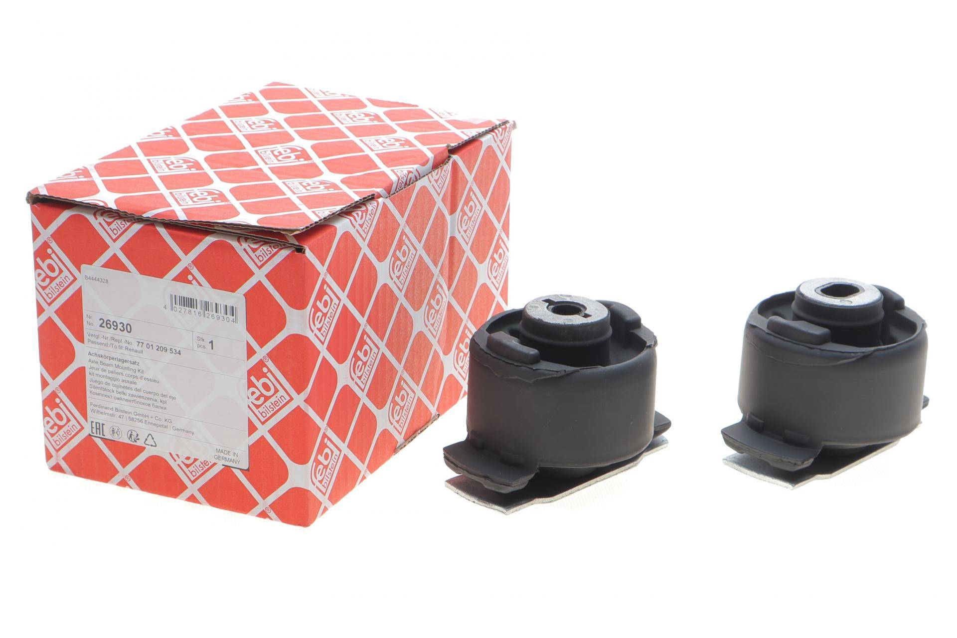 Сайлентблок балки (задньої) Renault Laguna II 1.6-3.0 V6 24V 01-07 (к-т 2 шт.)